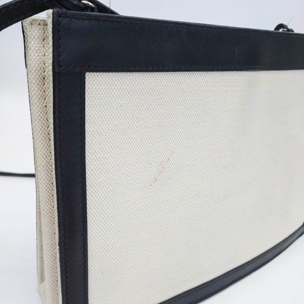 Balenciaga Navy Pochette · Canvas & Leather