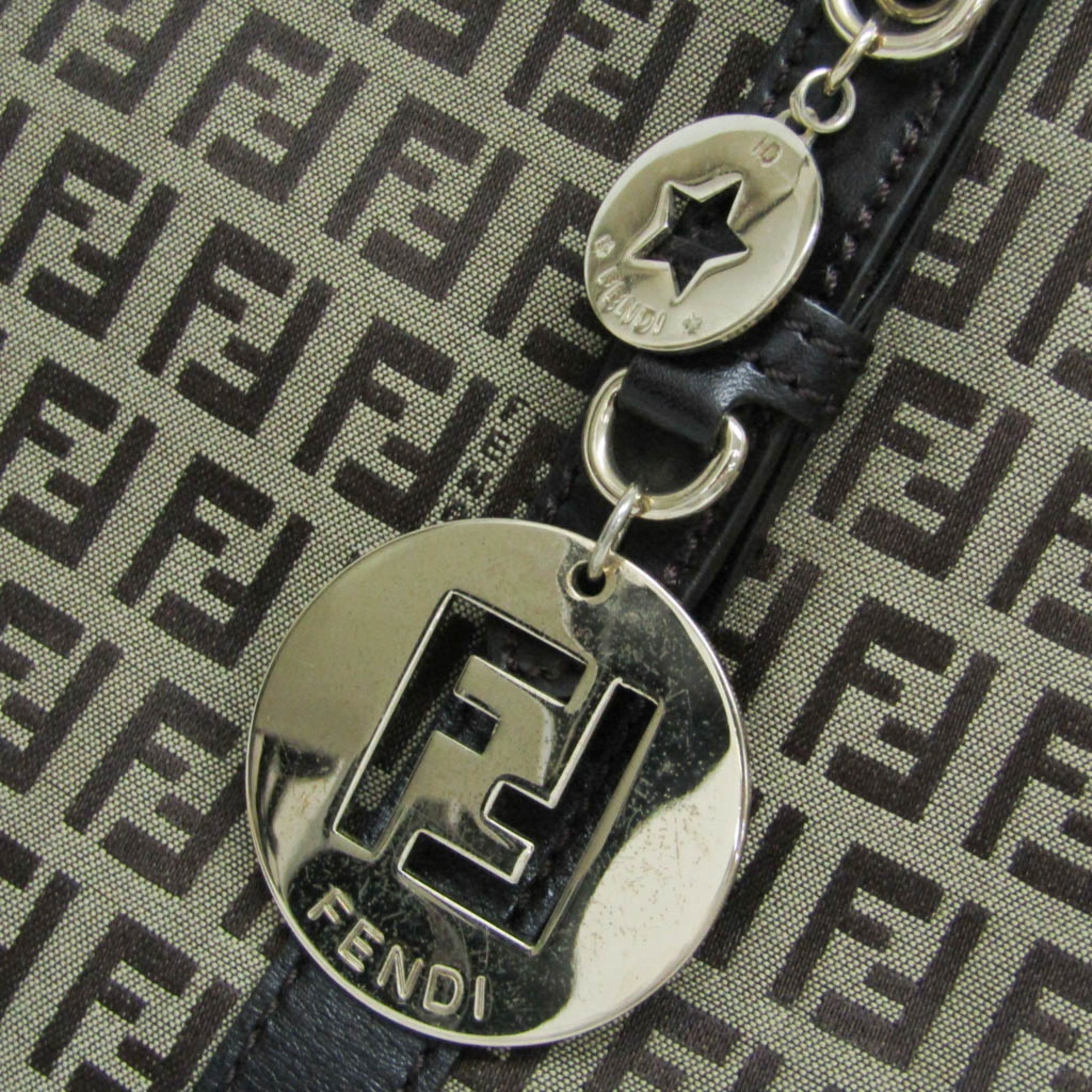Fendi Zucchino · Canvas & Leather Tote