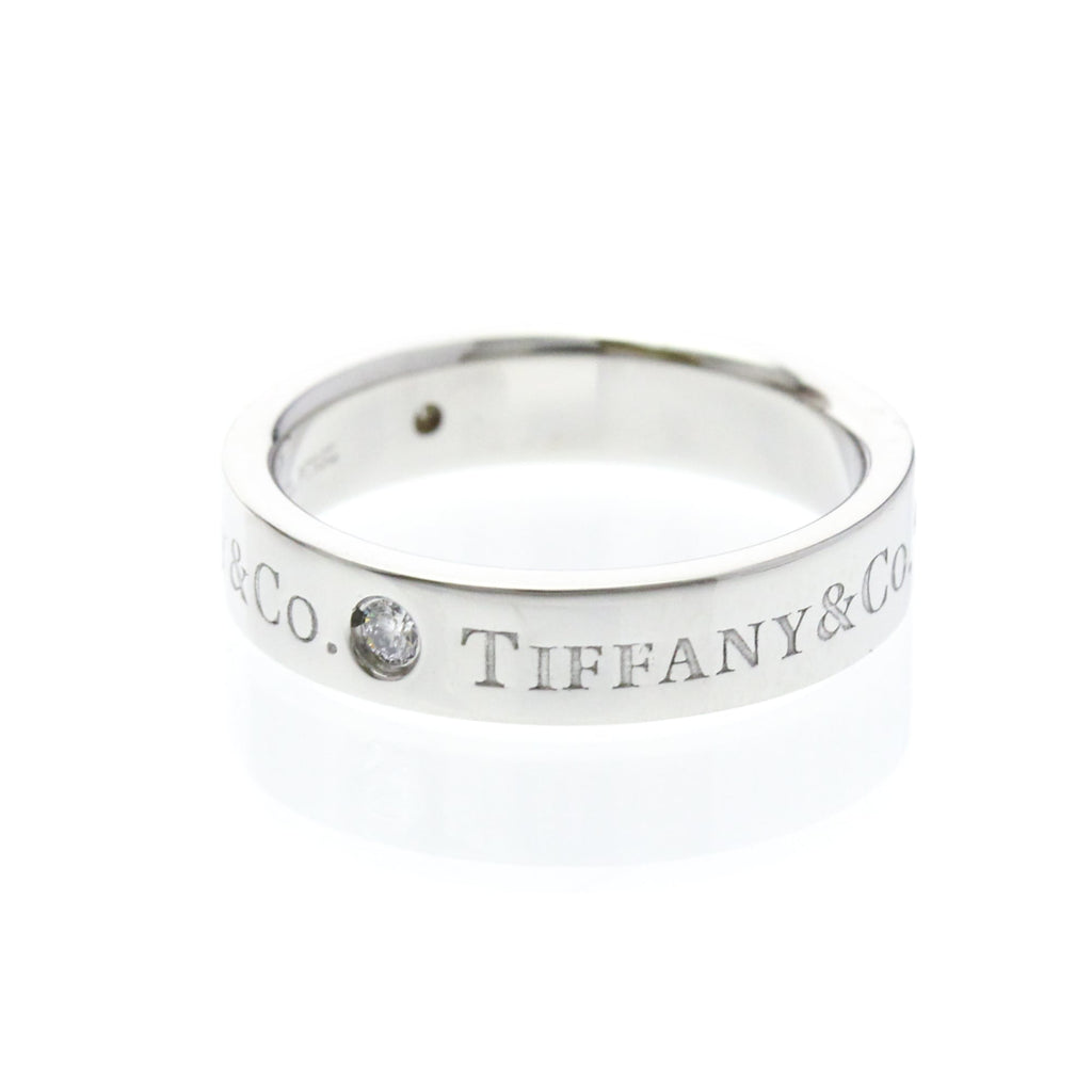 Tiffany Platinum Band · Three Diamonds