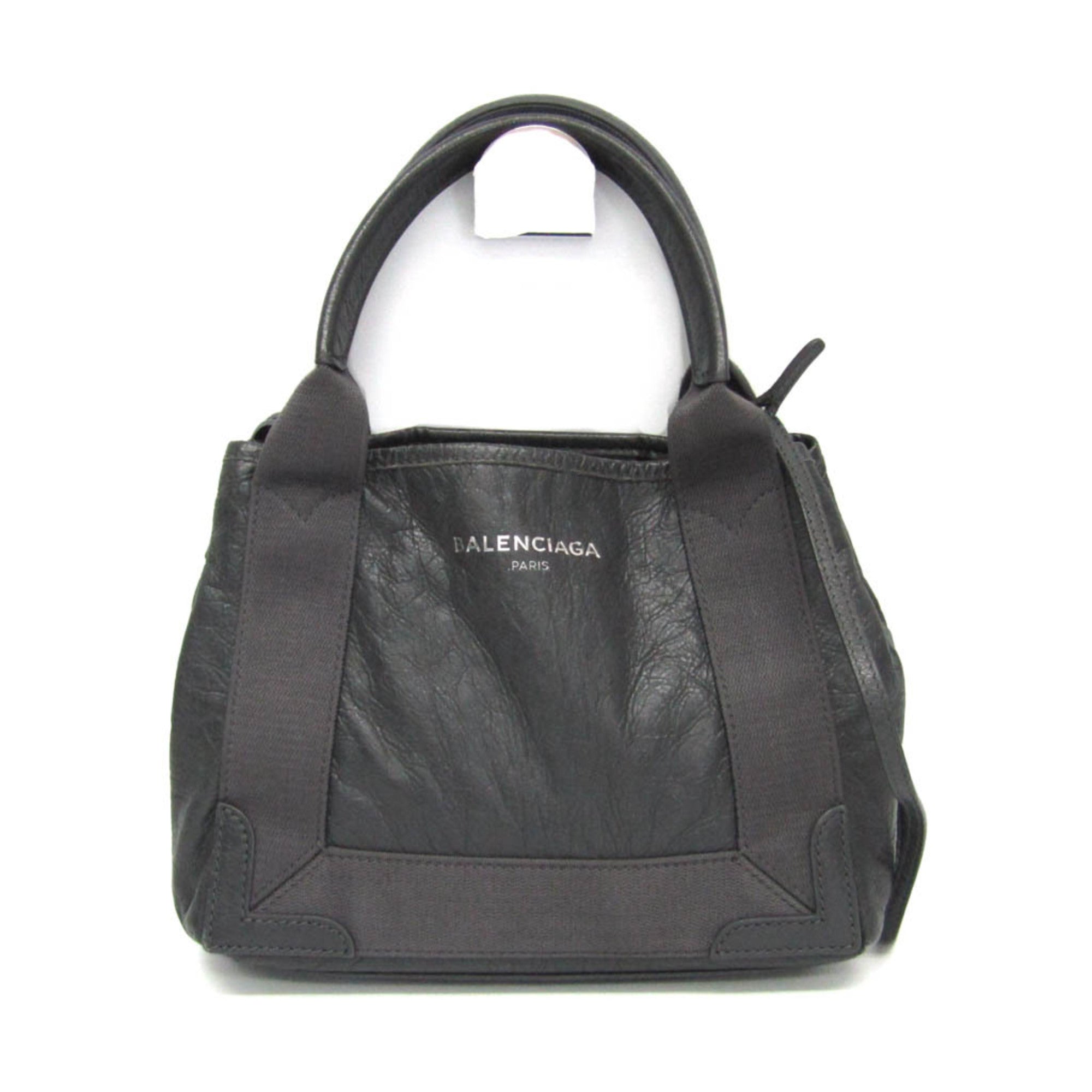 Balenciaga Navy Cabas XS · Leather