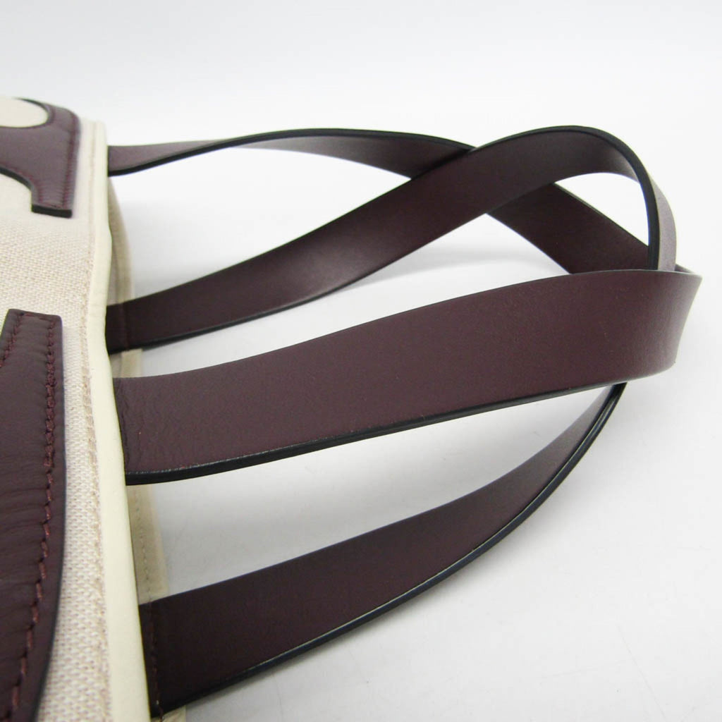 Valentino Garavani V Logo · Leather Canvas Tote