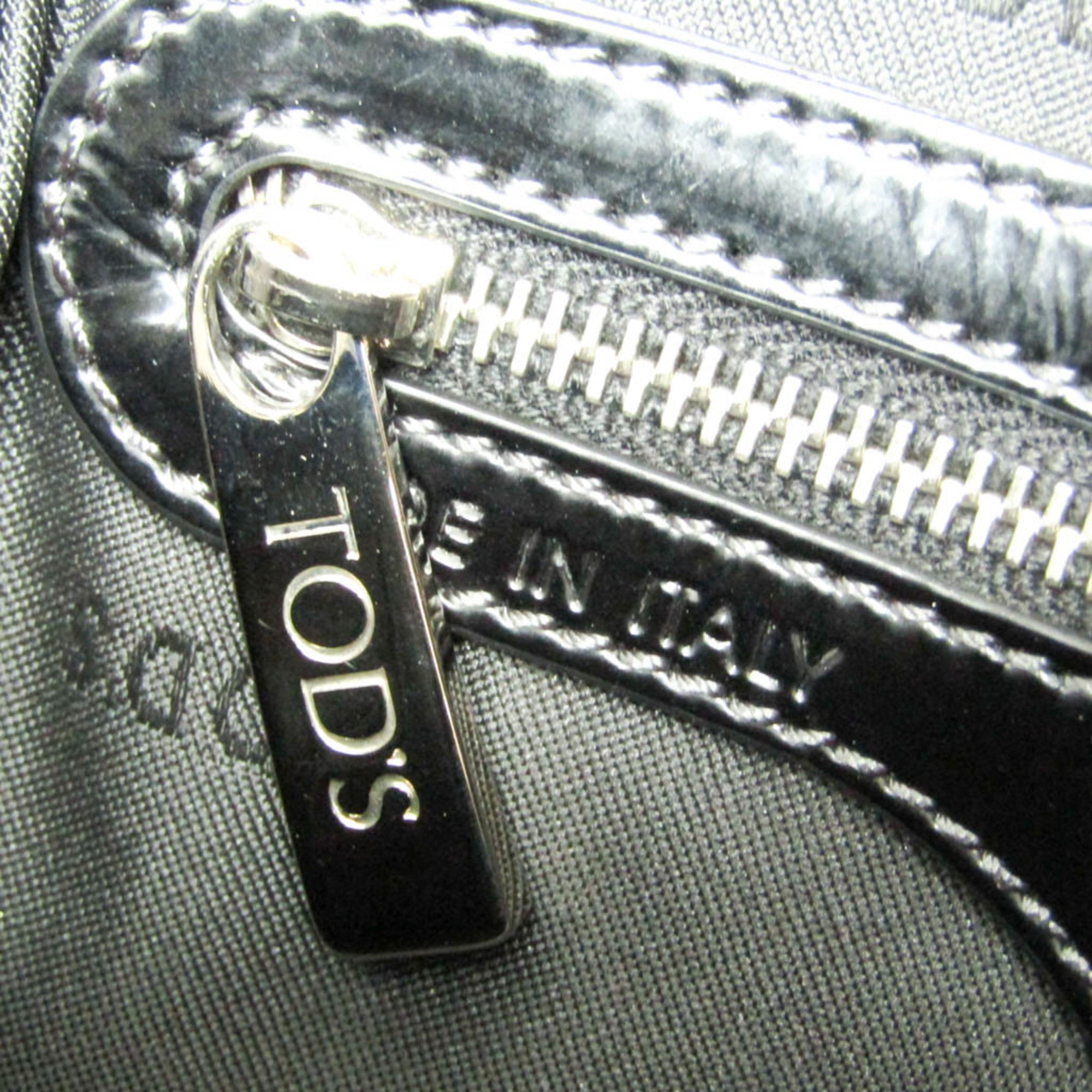 Tod's Small Boston · Canvas & Patent Leather