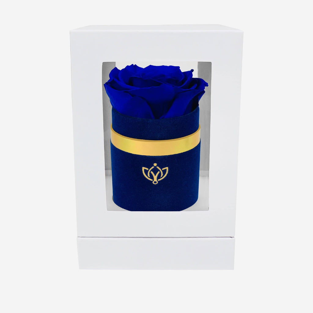 The Unlisted Edition | Royal Blue Suede | Royal Blue Signature Rose