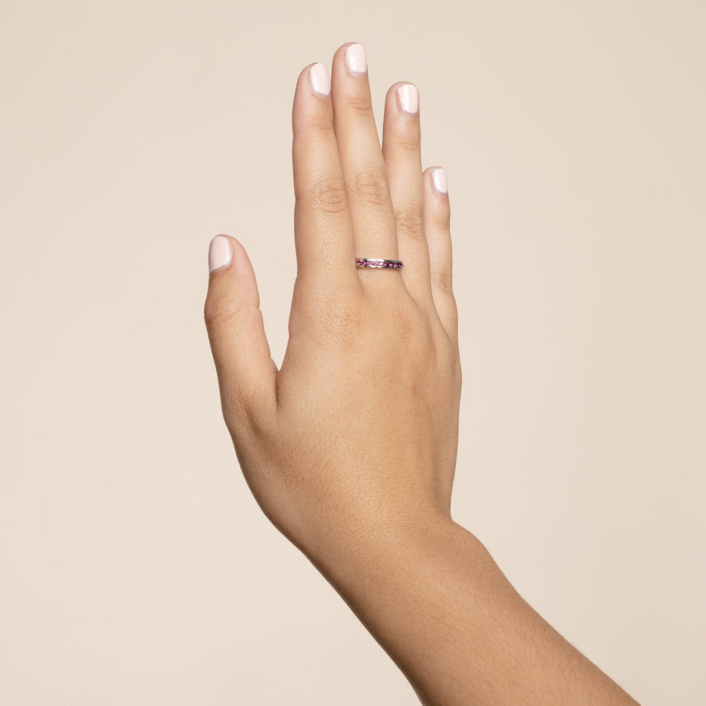 Tessa Lavender Crystal Eternity Band