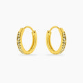 Missy 0.3ct CZ 14k Gold Mini Hoop Earrings