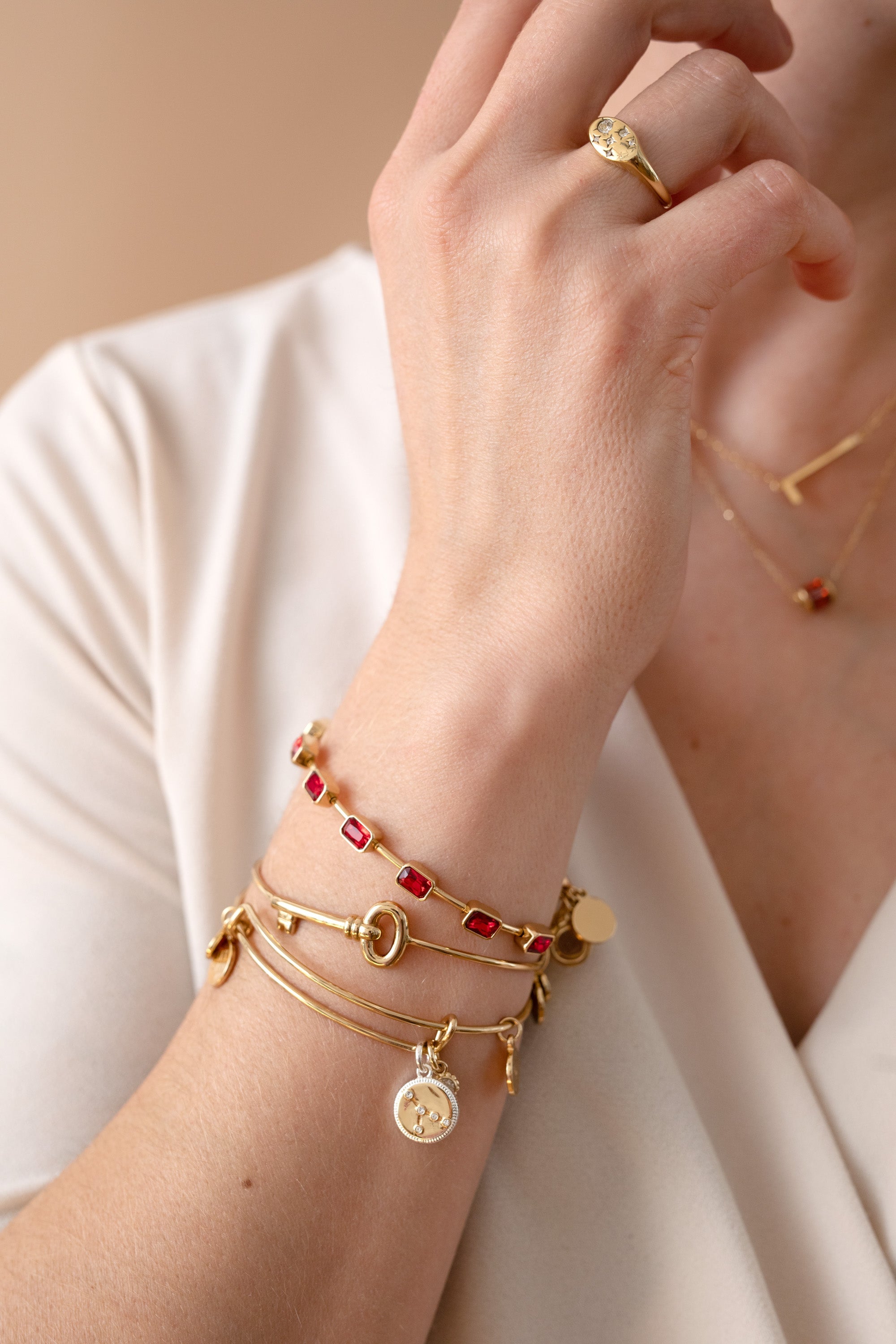 Cancer Zodiac Charm Bangle