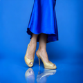 JIMMY CHOO Shaw Nude Patent Leather Vita Peep-Toe Slingback Pumps, Size 38.5