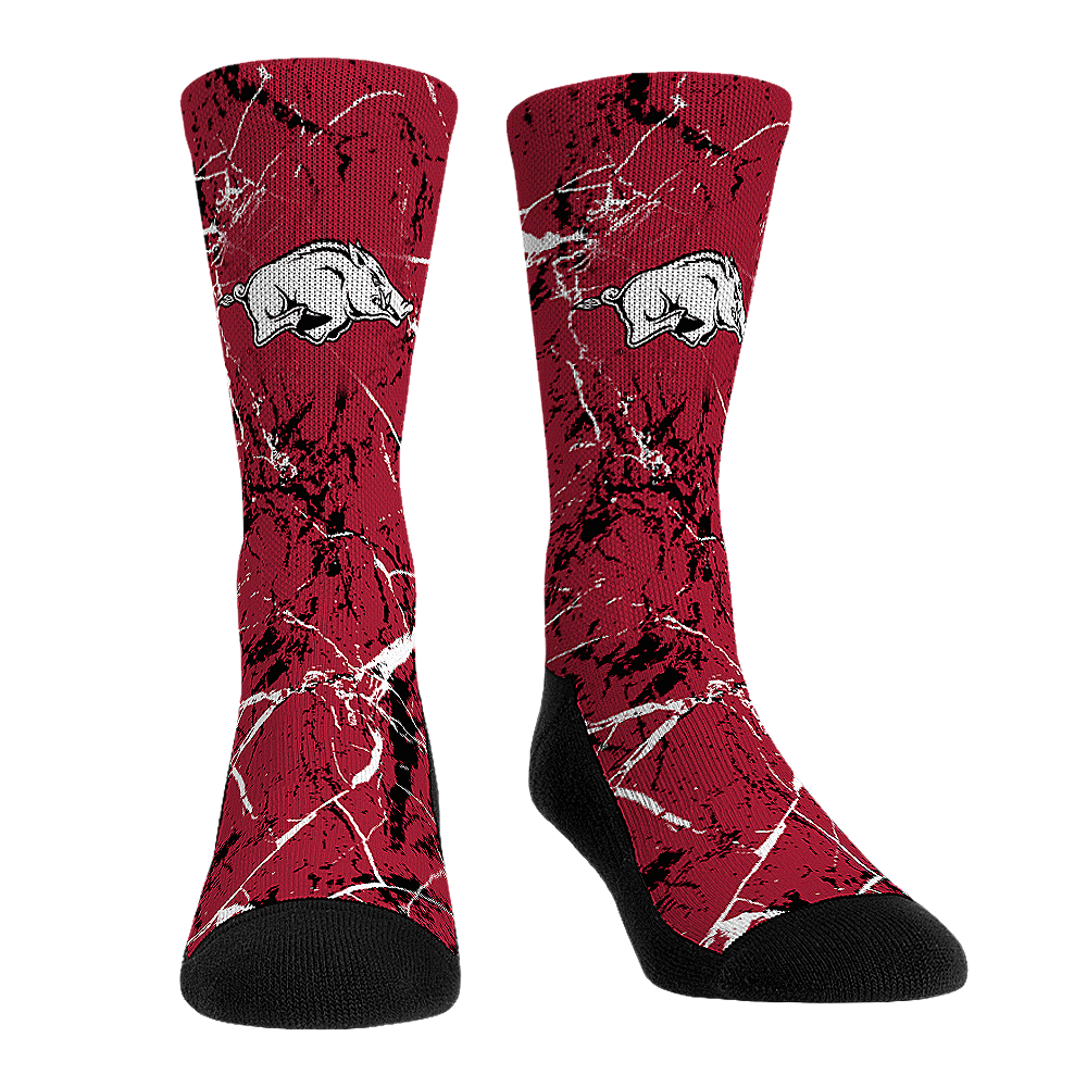 Arkansas Razorbacks - Cracked Marble