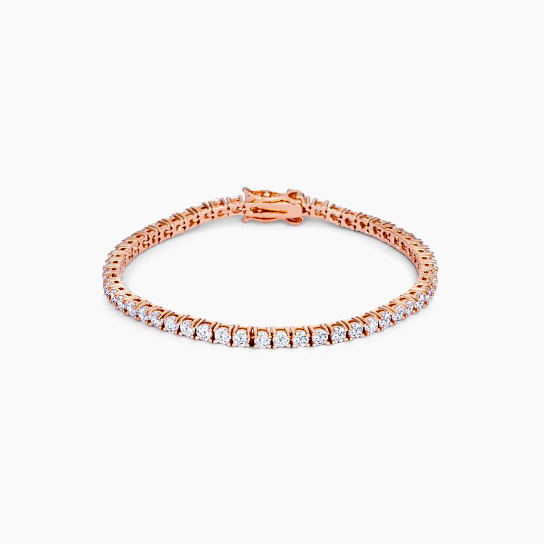 5.75ct Rose Goldtone Cubic Zirconia Tennis Bracelet