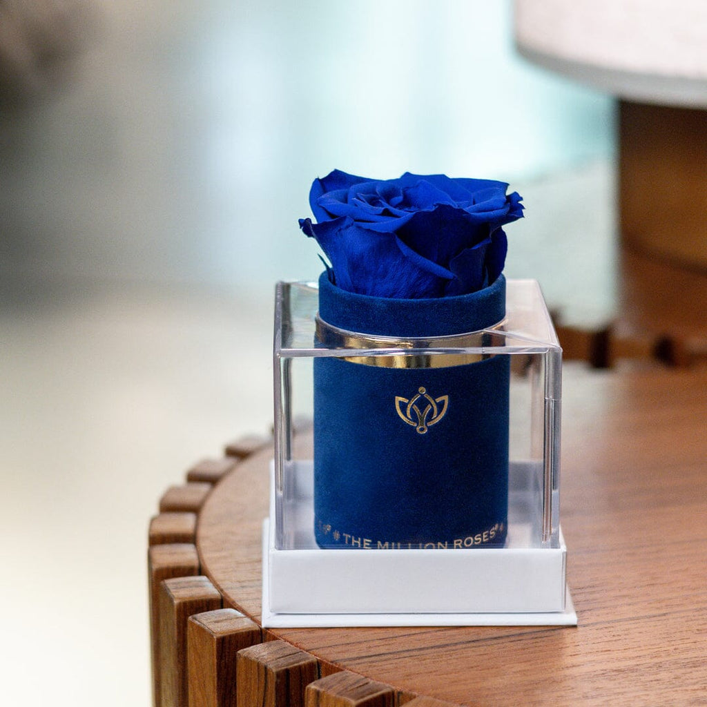 The Unlisted Edition | Royal Blue Suede | Royal Blue Signature Rose