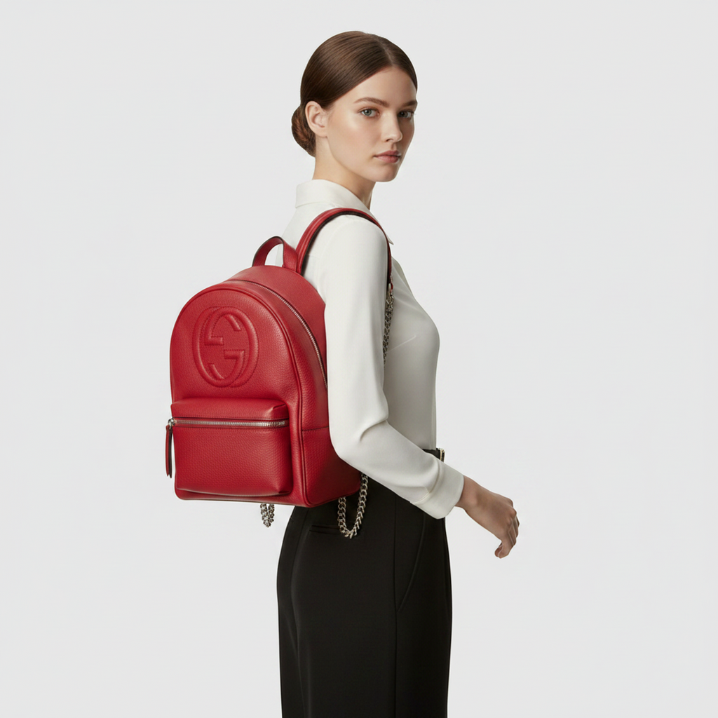 Gucci Soho · Interlocking G · Leather Backpack