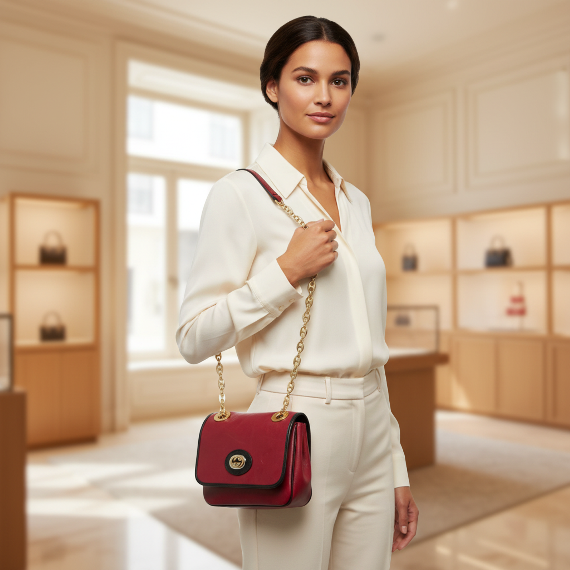 Gucci Interlocking G · Chain Shoulder Bag