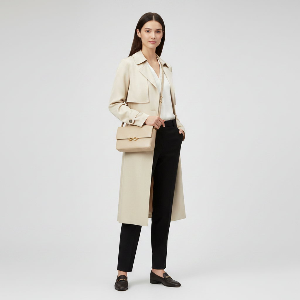 Saint Laurent Maillon · Leather Satchel