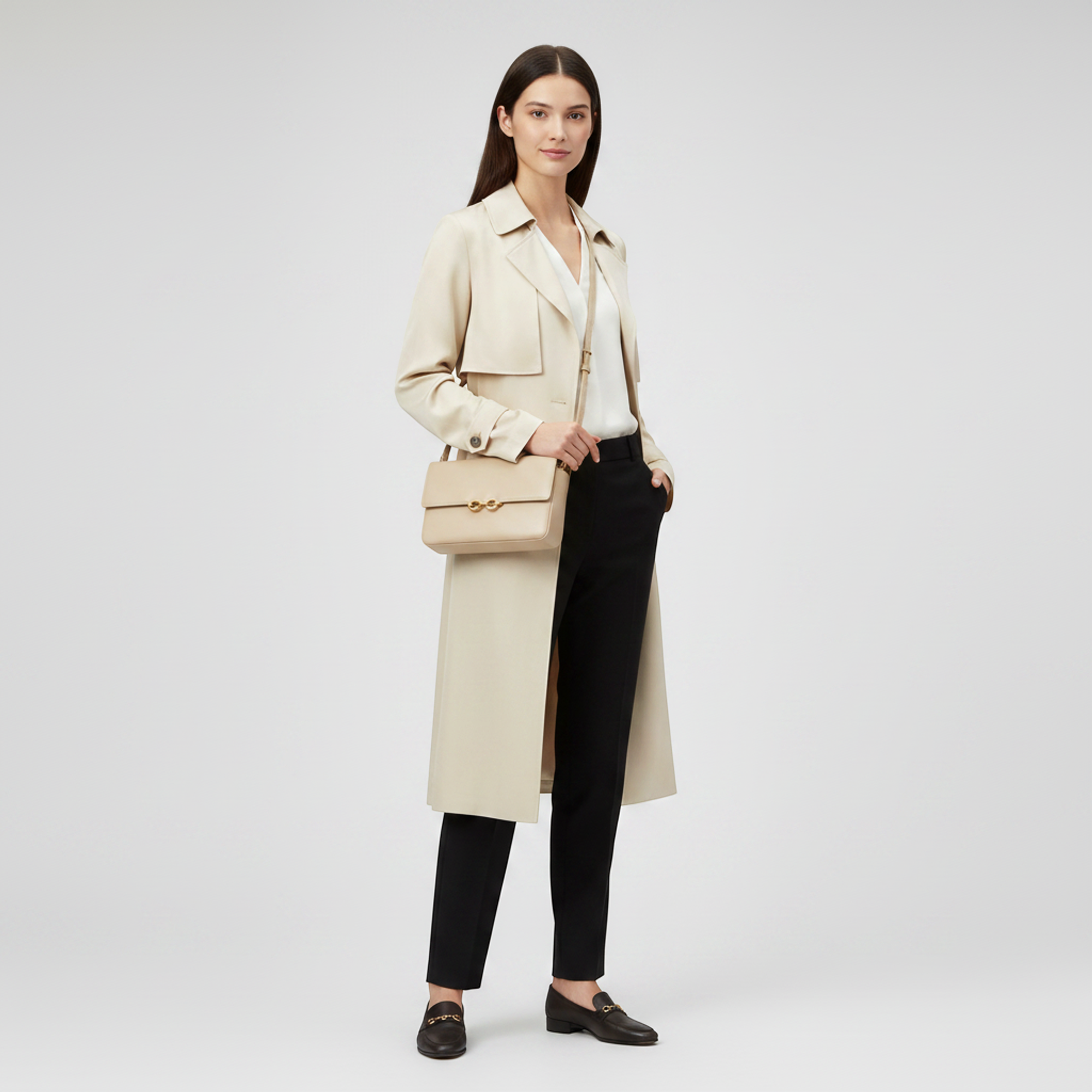 Saint Laurent Maillon · Leather Satchel
