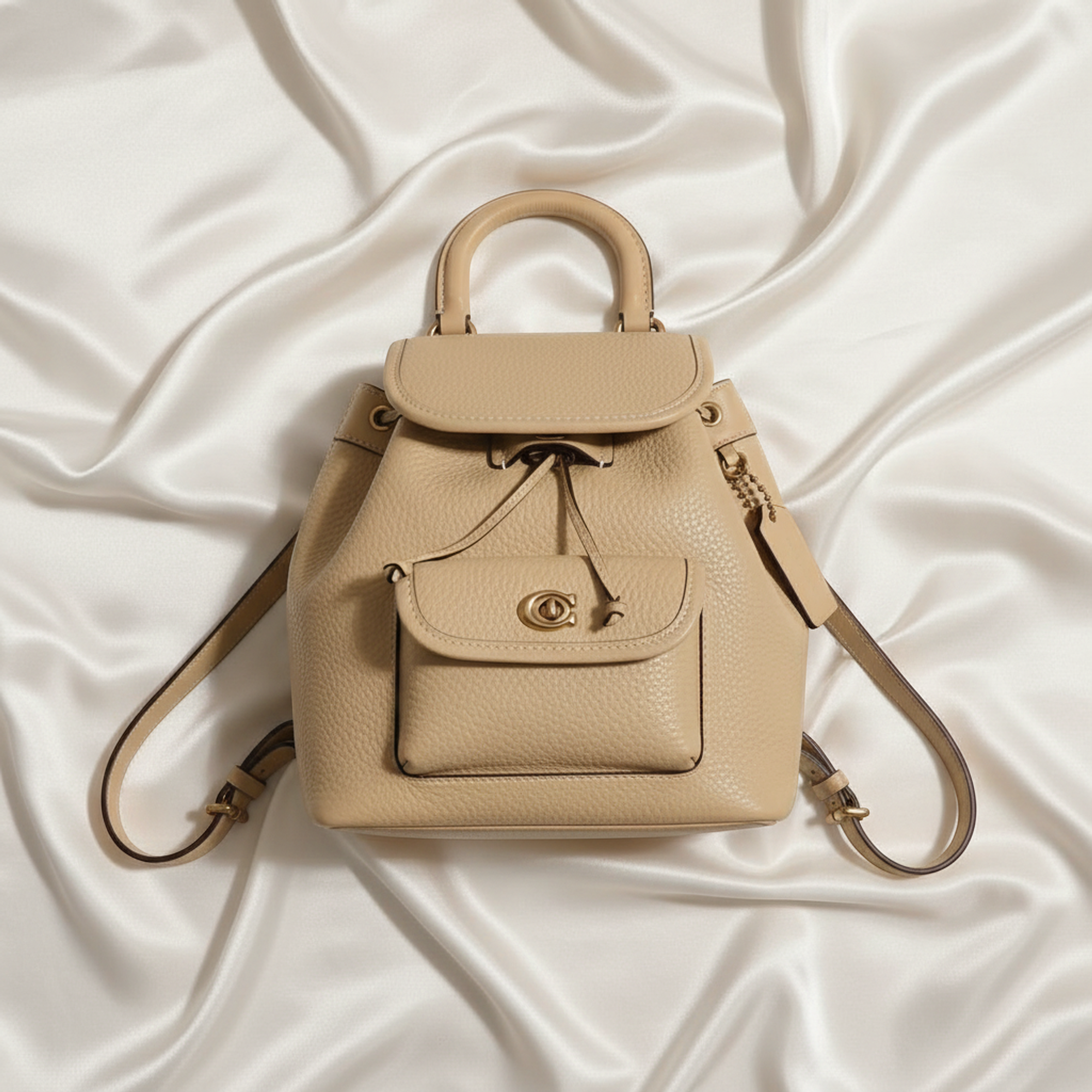 Coach Leah · Leather Backpack