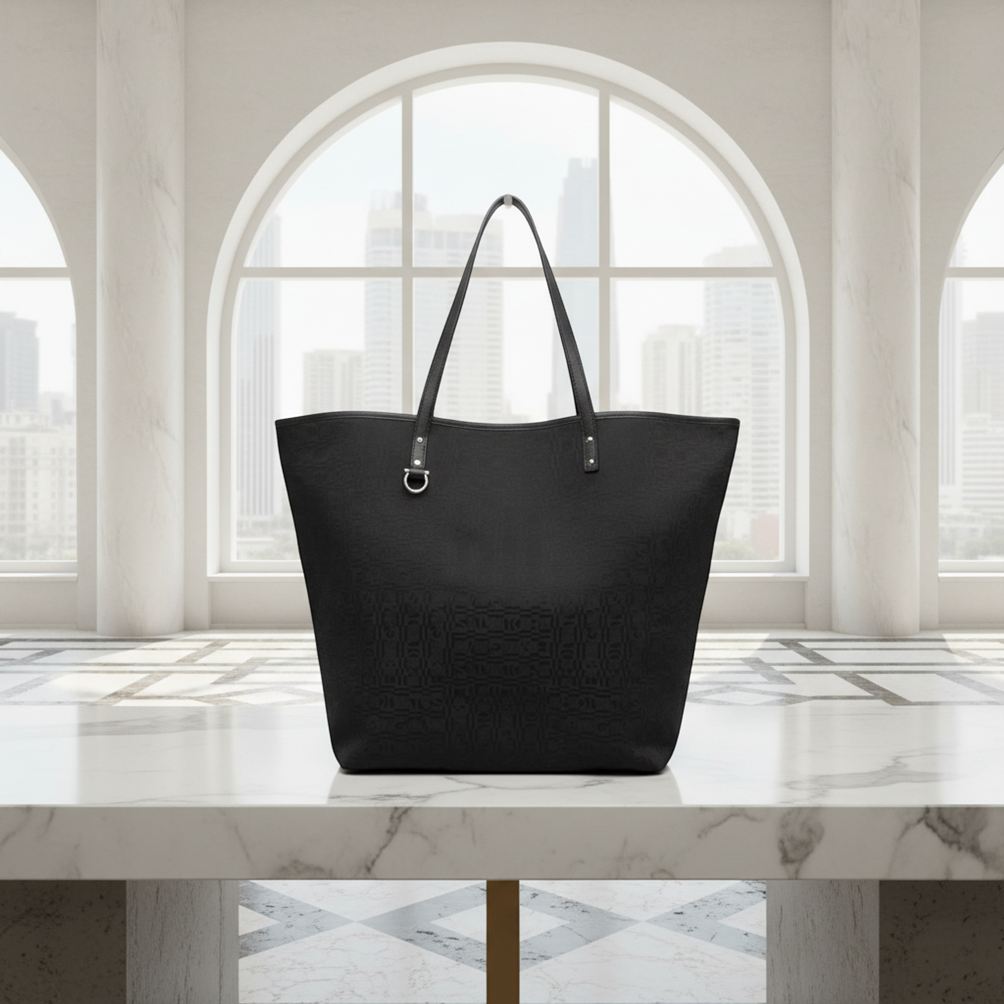 Salvatore Ferragamo Gancini · Leather Tote