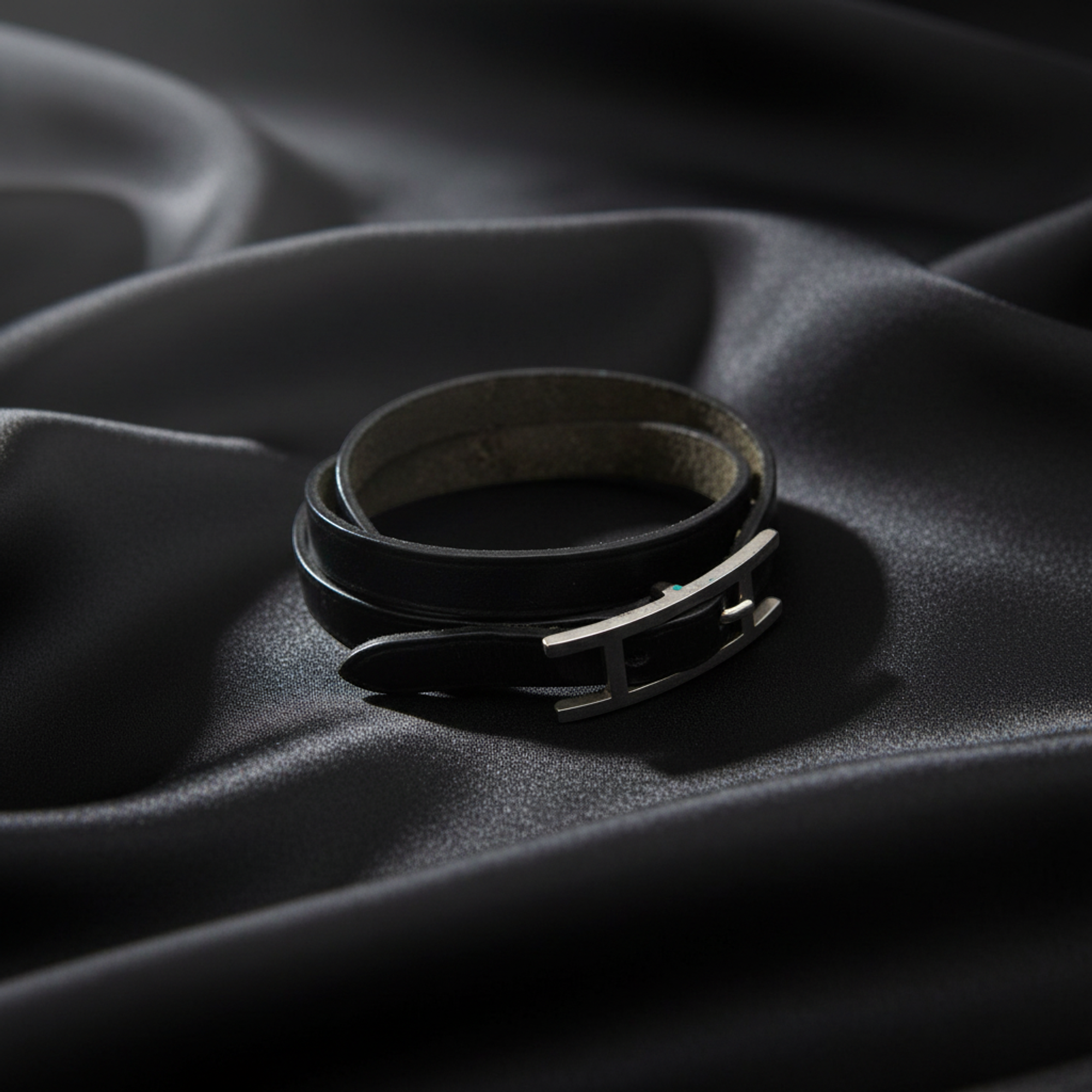 Hermès Hapi · 4-Row Leather Bangle
