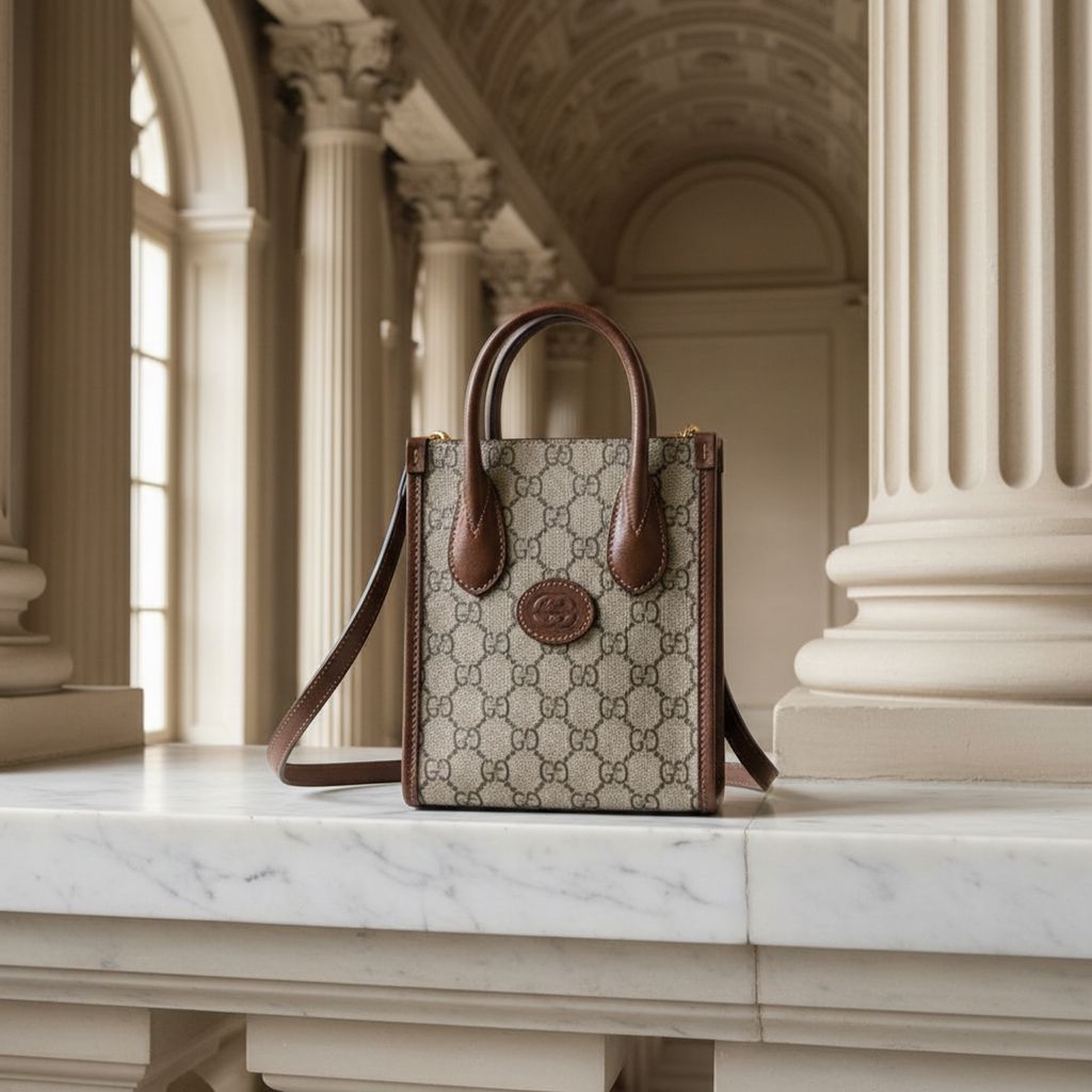 Gucci Interlocking G · GG Supreme · Leather