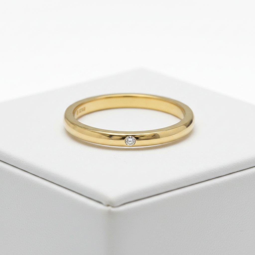 Tiffany Stacking Band · Diamond · 18K Gold