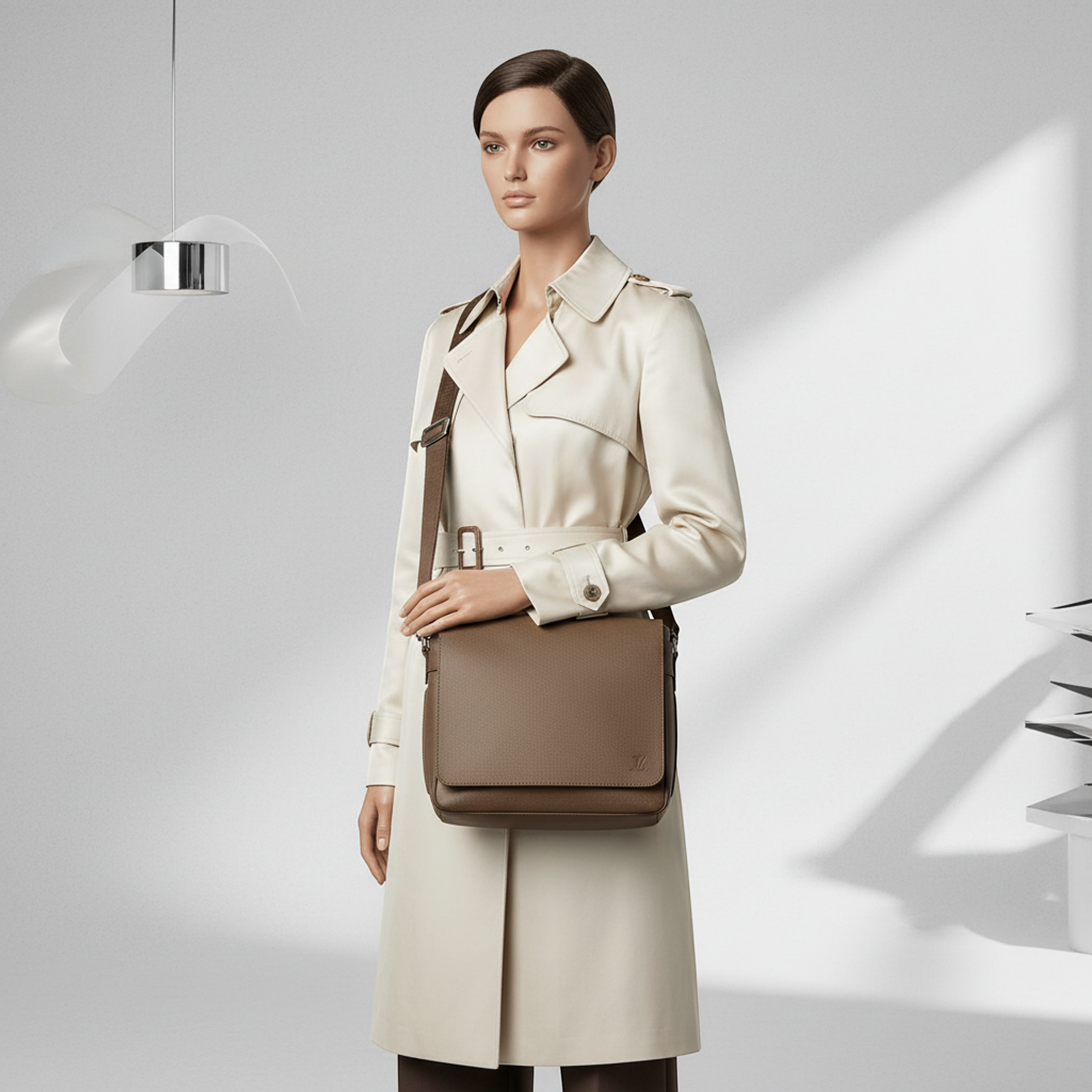 Louis Vuitton Taiga Roman PM · Shoulder Bag