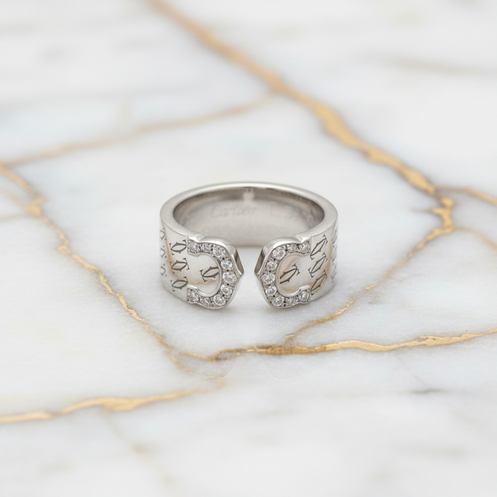 Cartier C2 · Diamond · 18K White Gold
