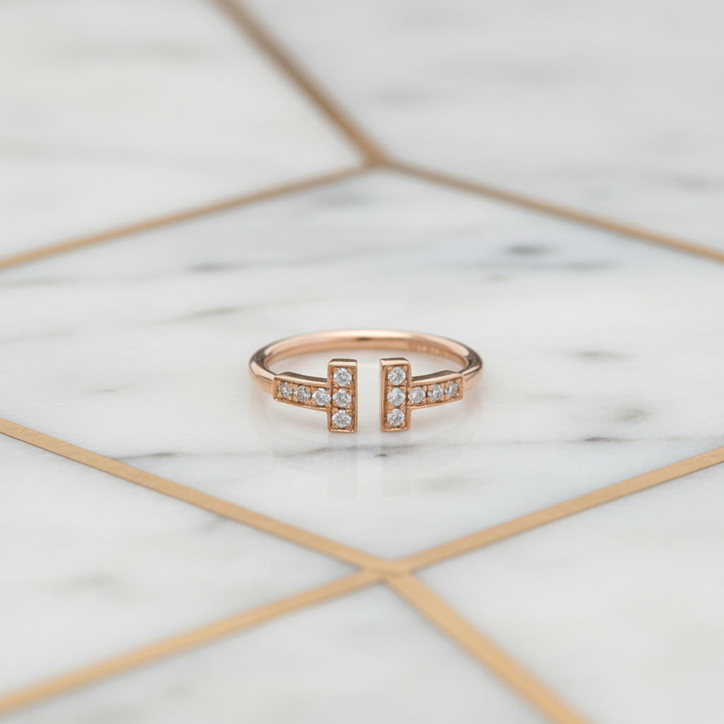 Tiffany T-wire · Diamond · 18K Yellow Gold