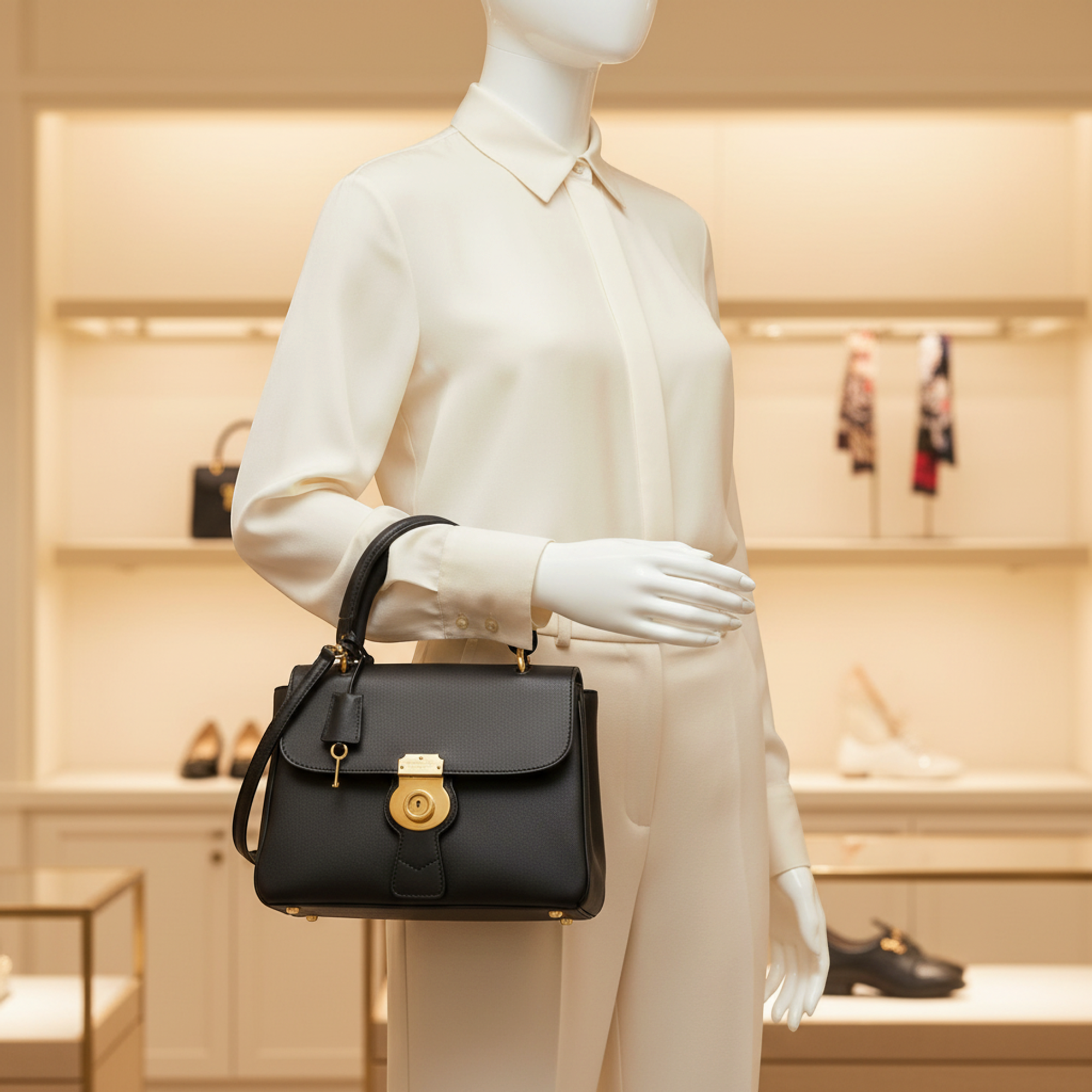 Burberry · Leather Shoulder Bag