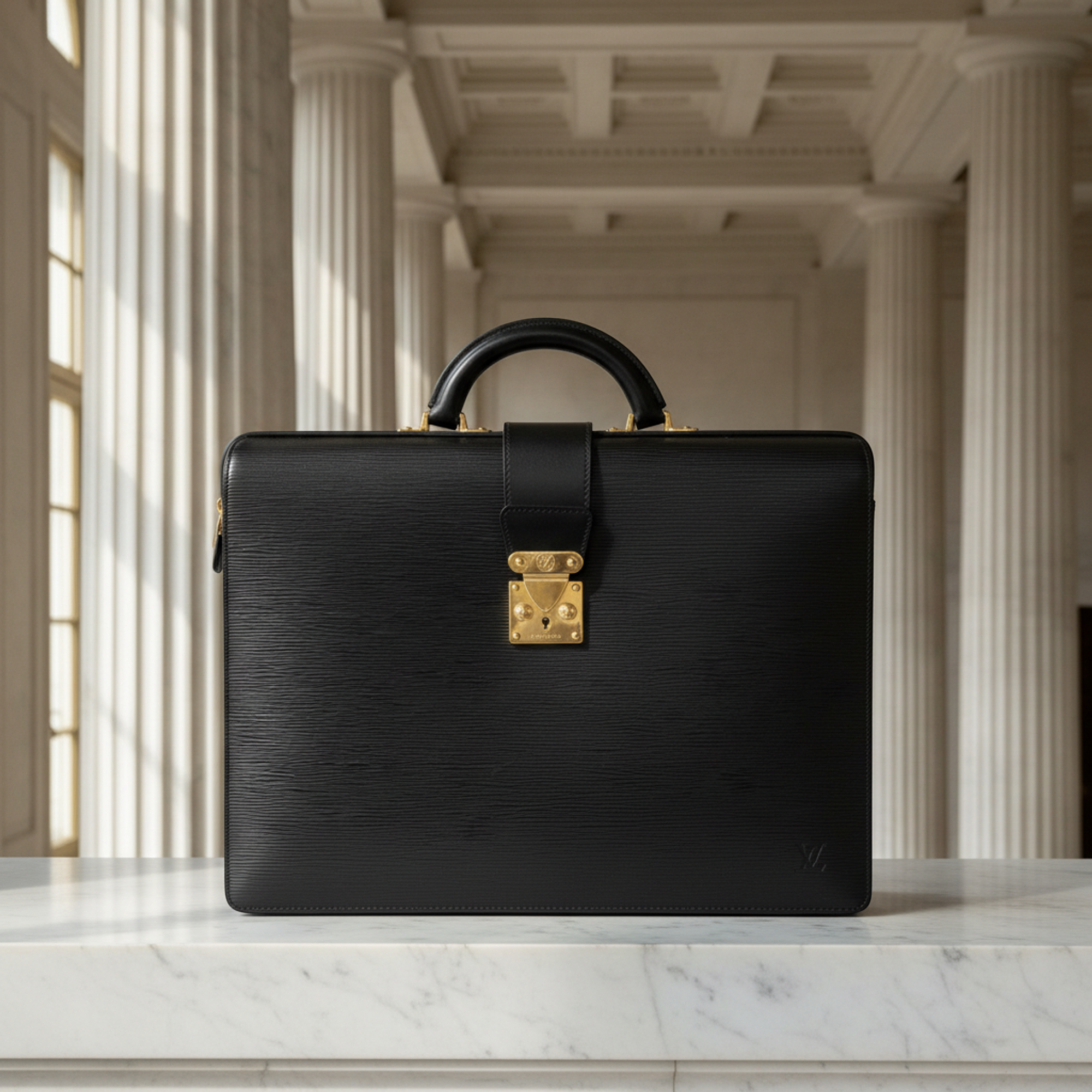 Louis Vuitton Epi Serviette Fermoir