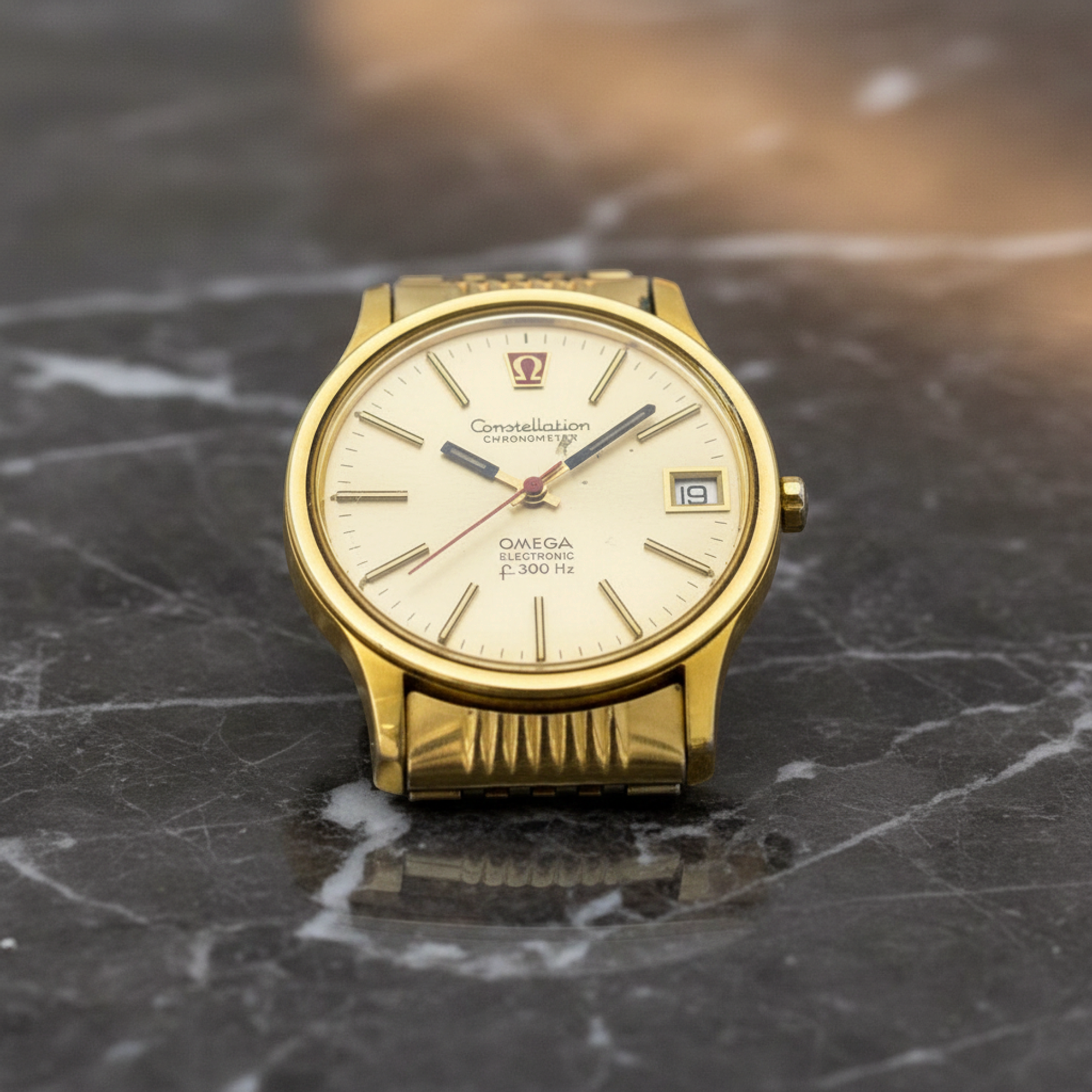 Omega Constellation Electronic f300Hz · Gold