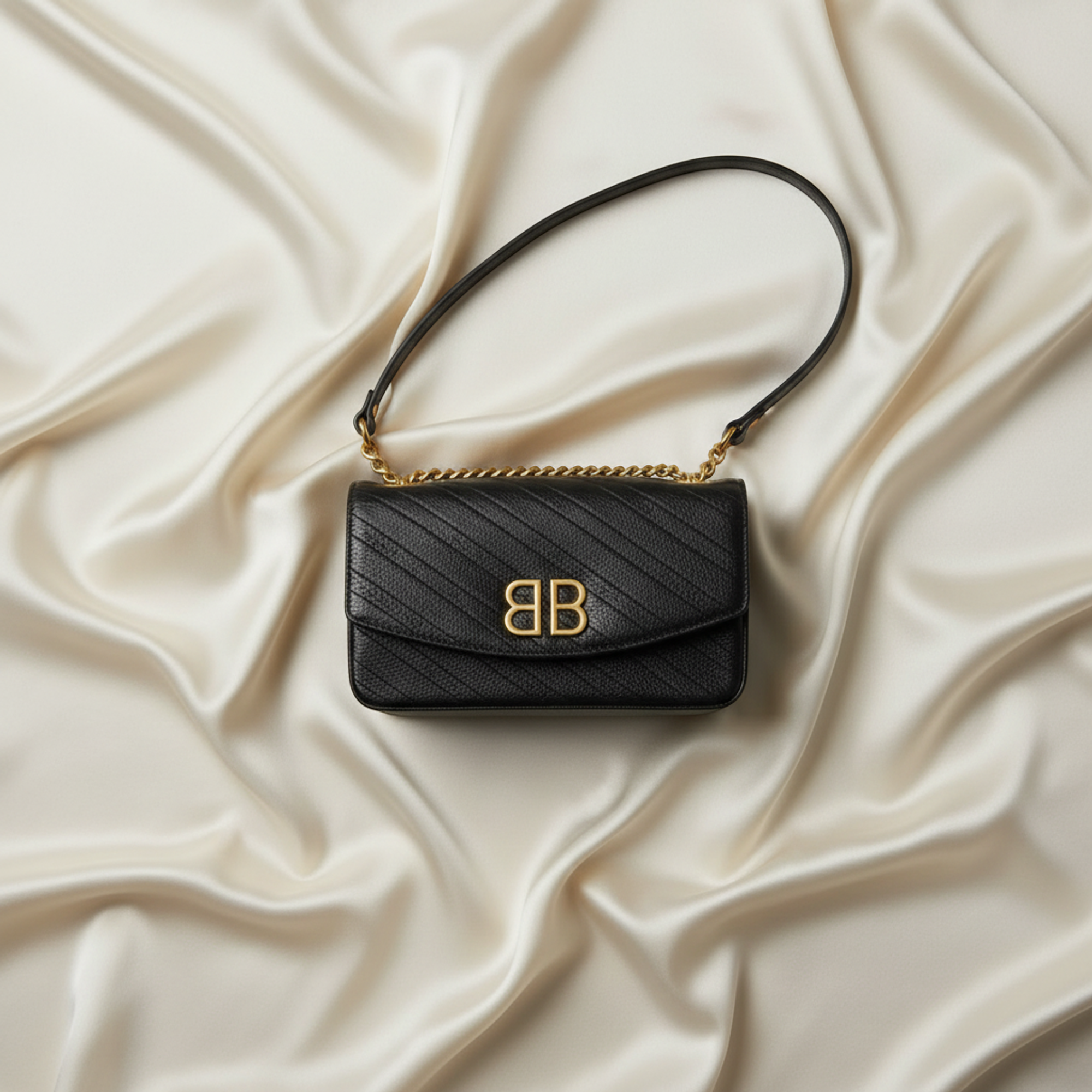 Balenciaga BB Logo Chain · Leather