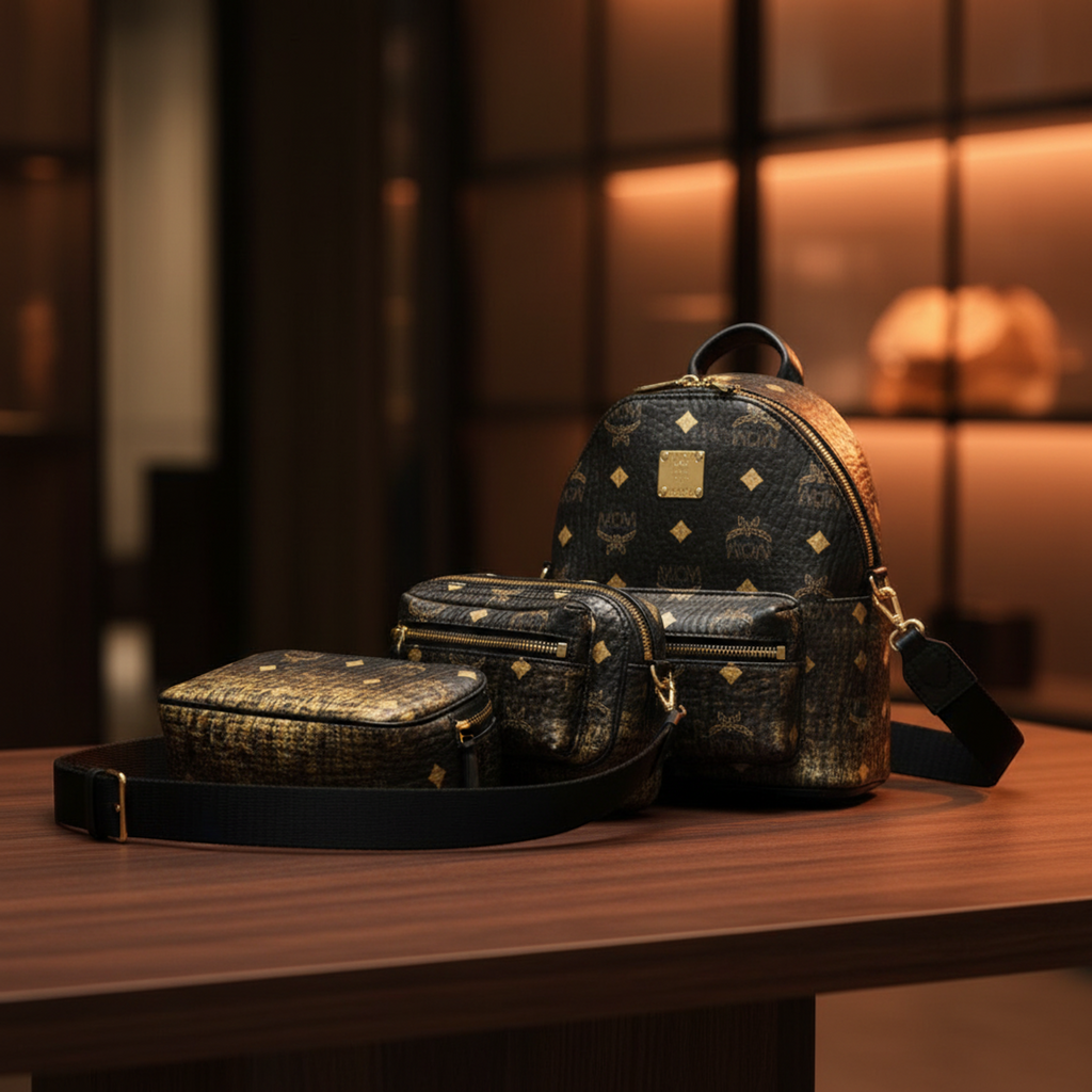 MCM Visetos Triple Body · Coated Canvas