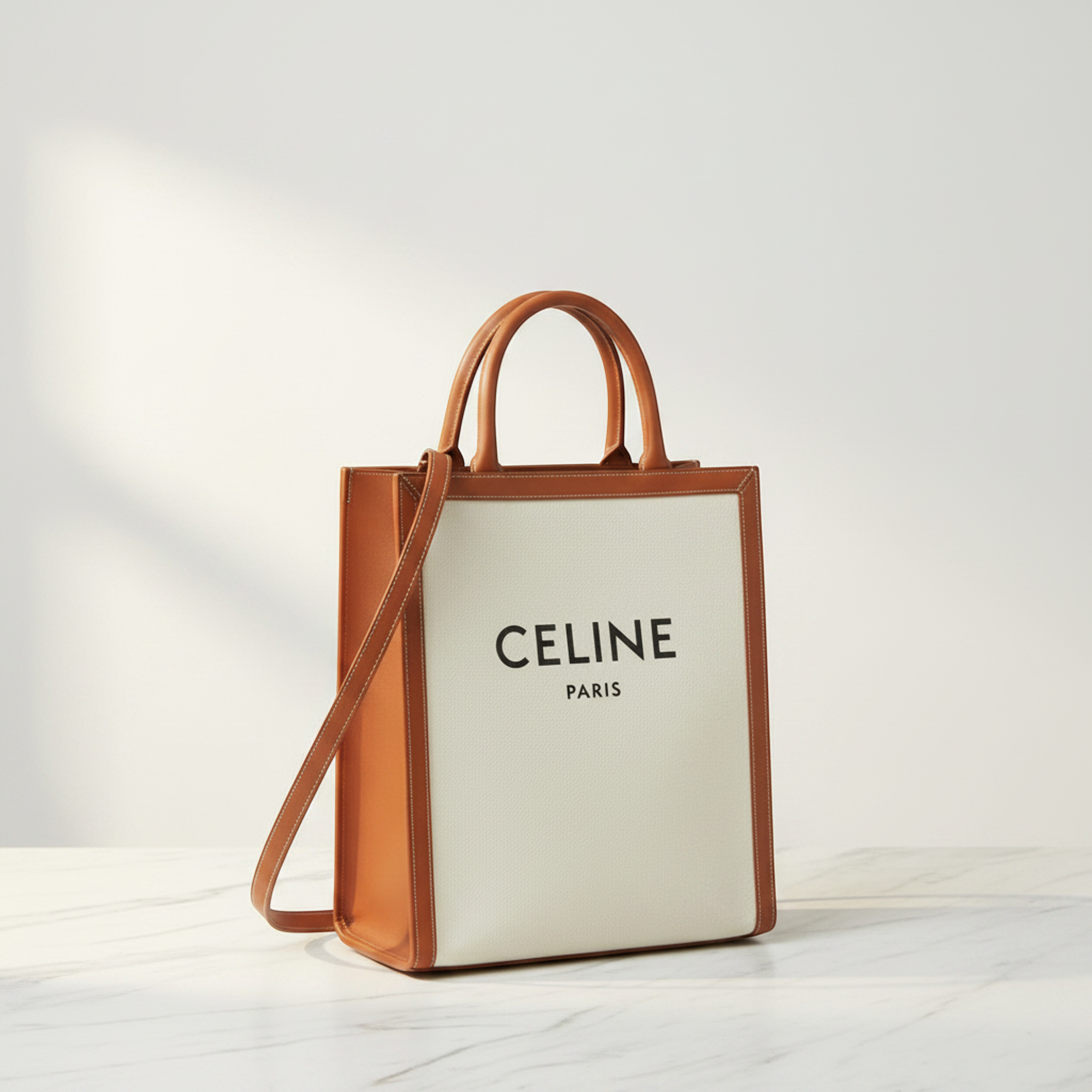Celine Small Vertical Cabas · Canvas