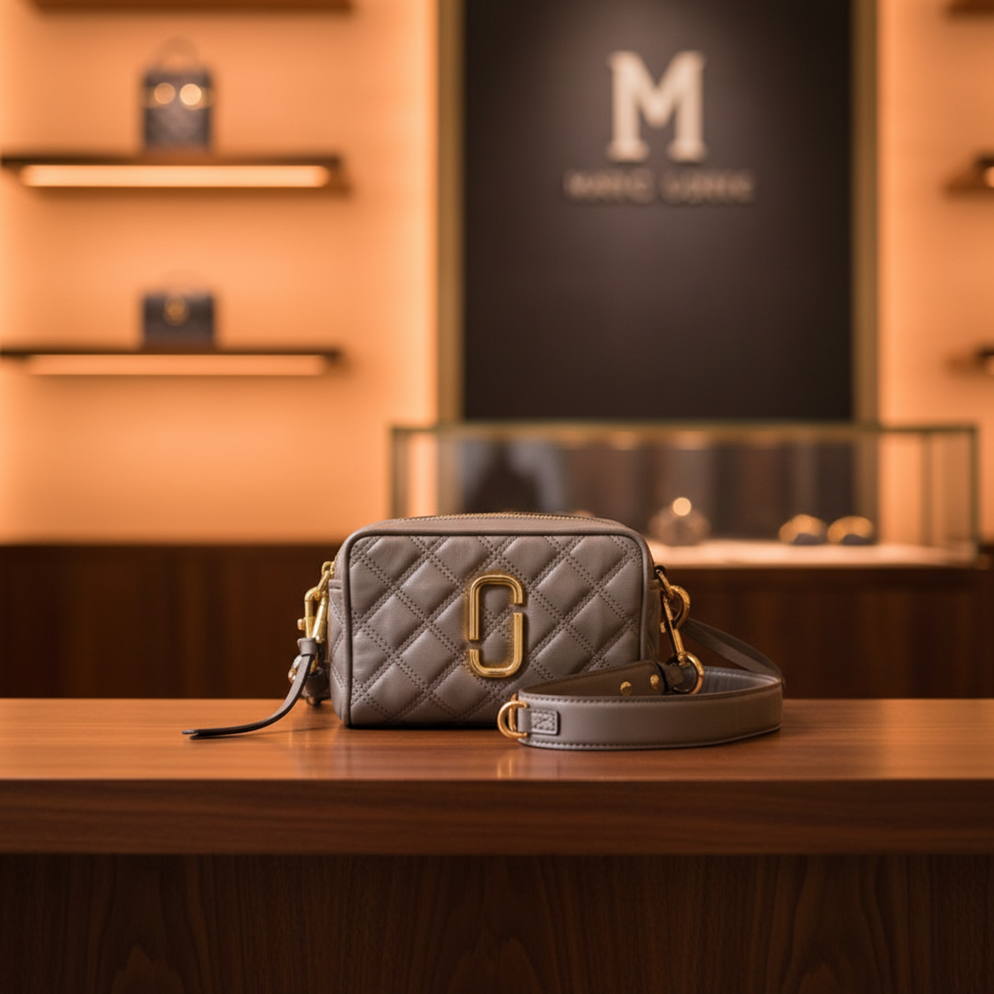 Marc Jacobs Quilted Softshot · Leather