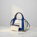 Balenciaga Navy Cabas XS · Canvas