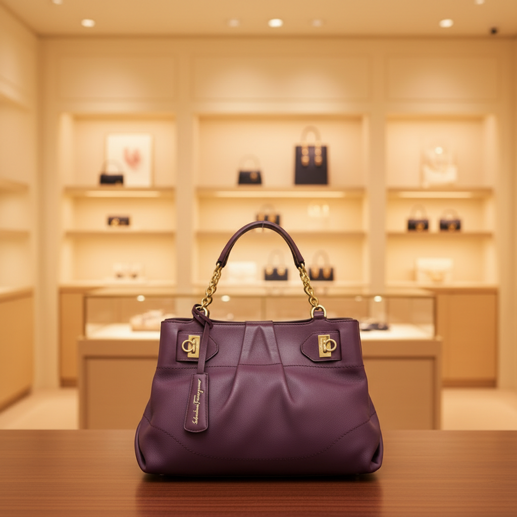 Salvatore Ferragamo Gancini · Leather