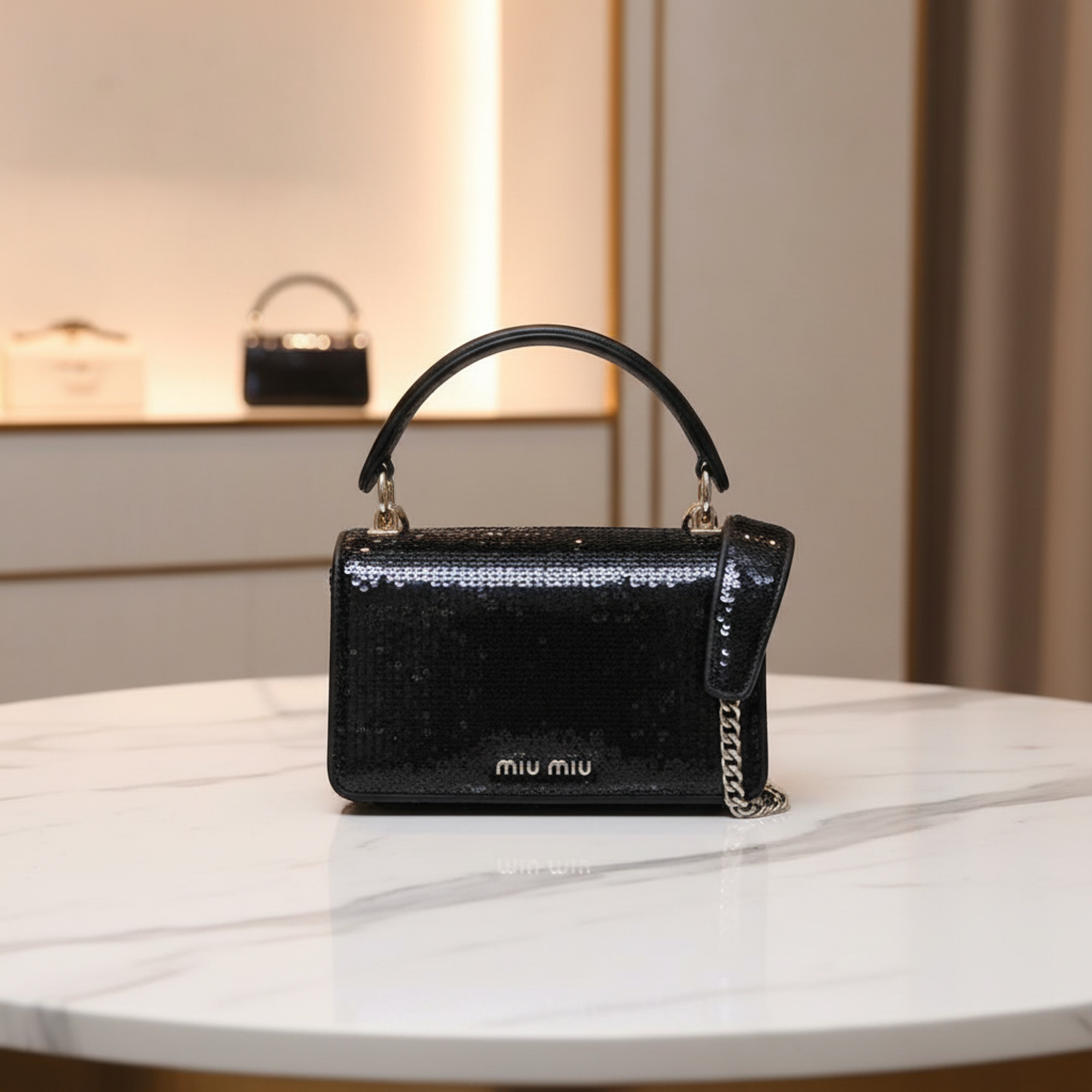 Miu Miu · Sequin Chain Shoulder Bag