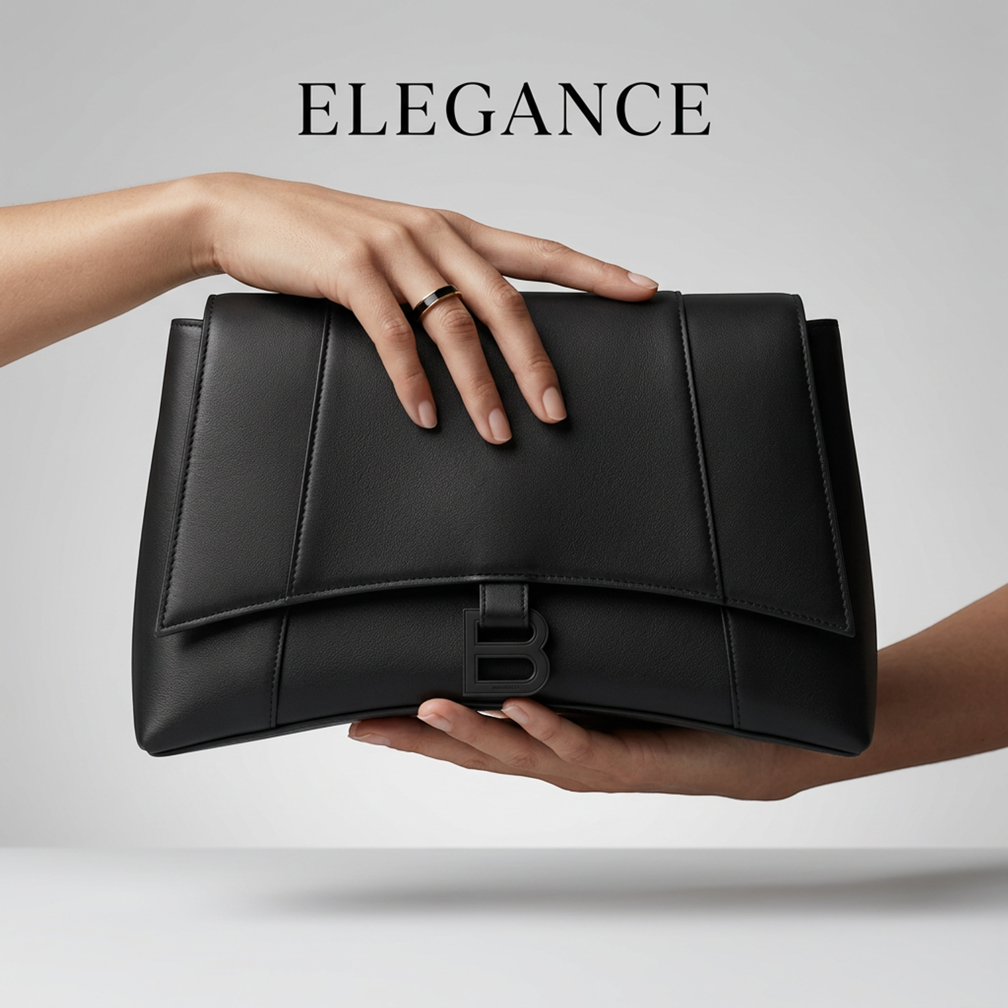Balenciaga Downtown · Leather Shoulder Bag