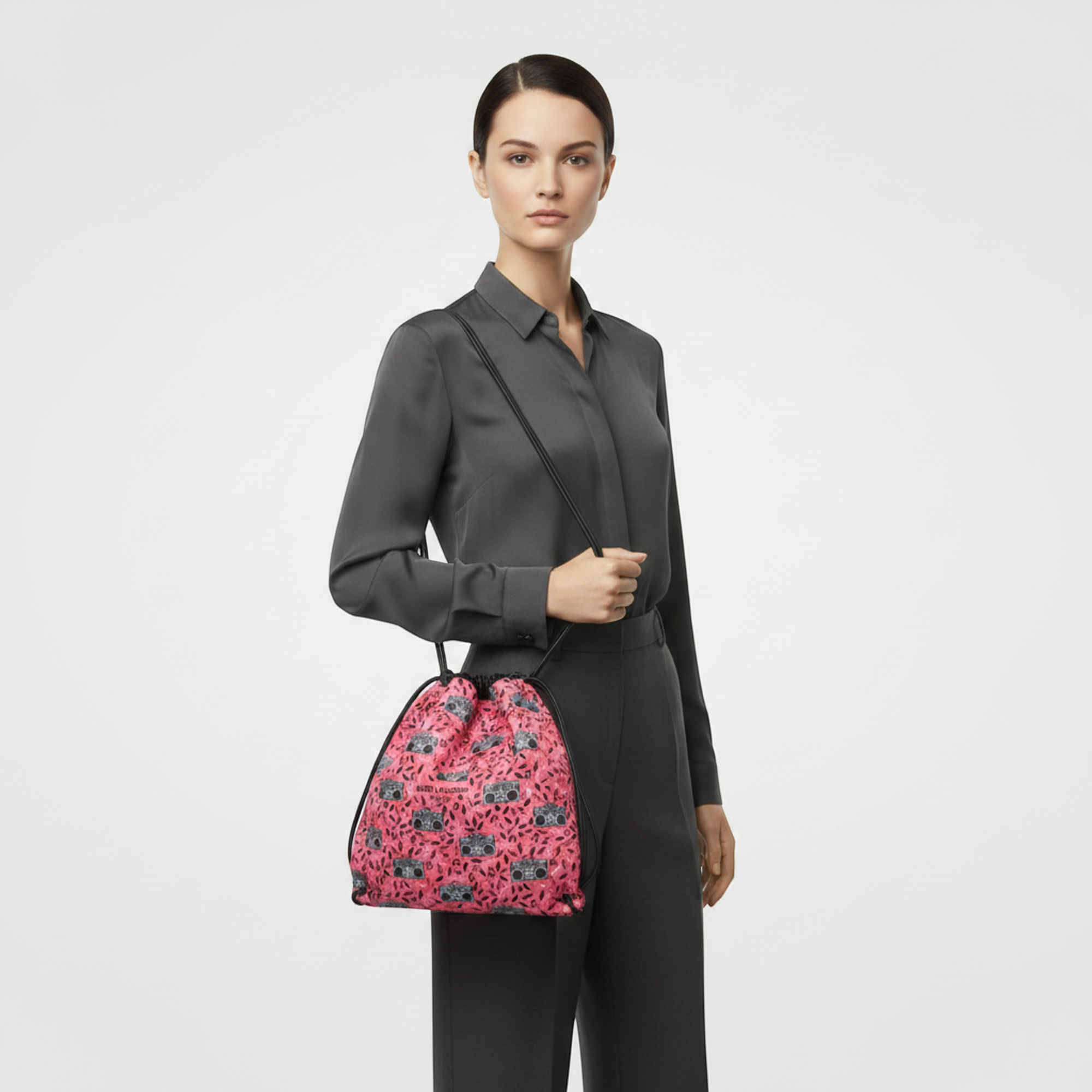Saint Laurent Teddy · Drawstring Backpack