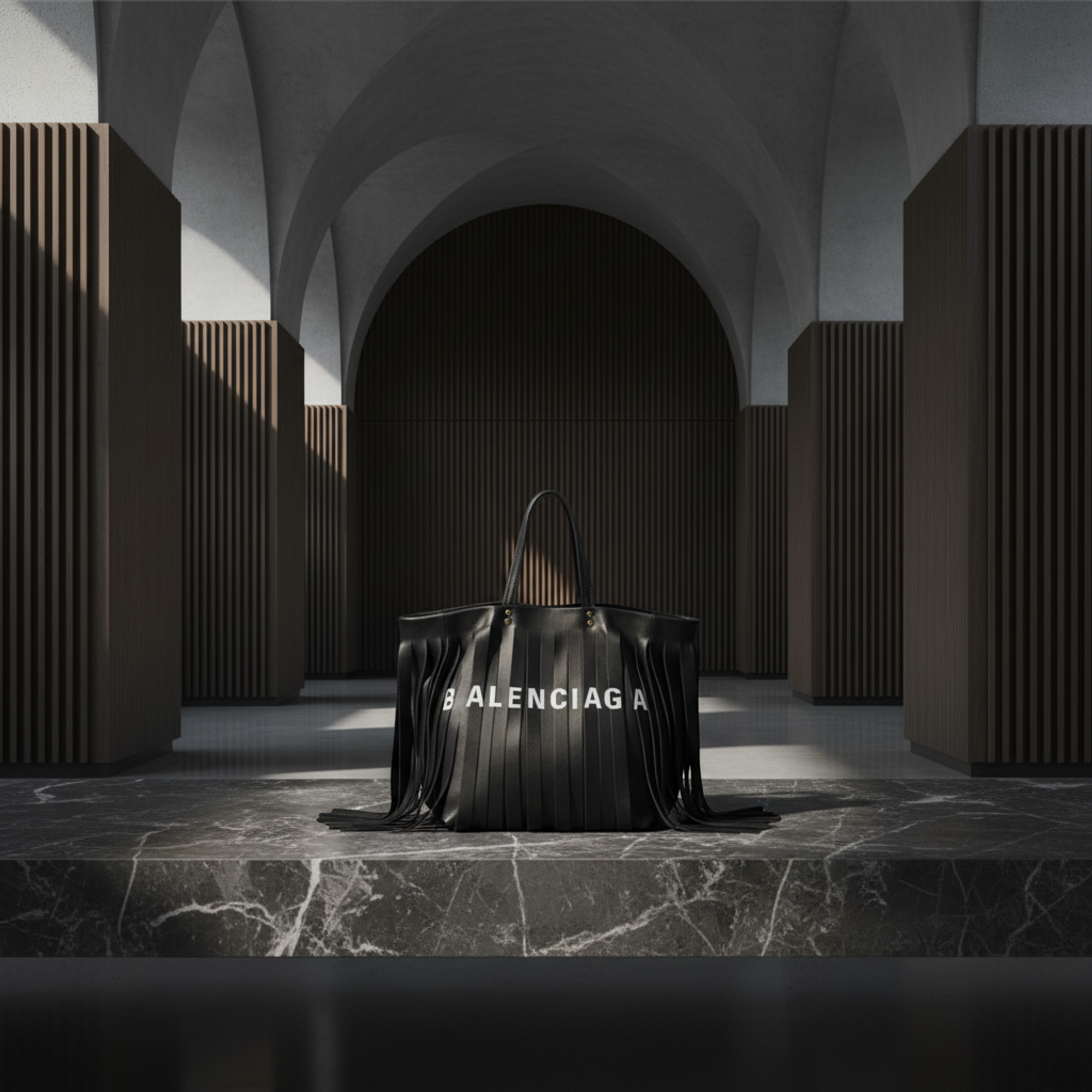 Balenciaga Laundry Cabas S · Leather