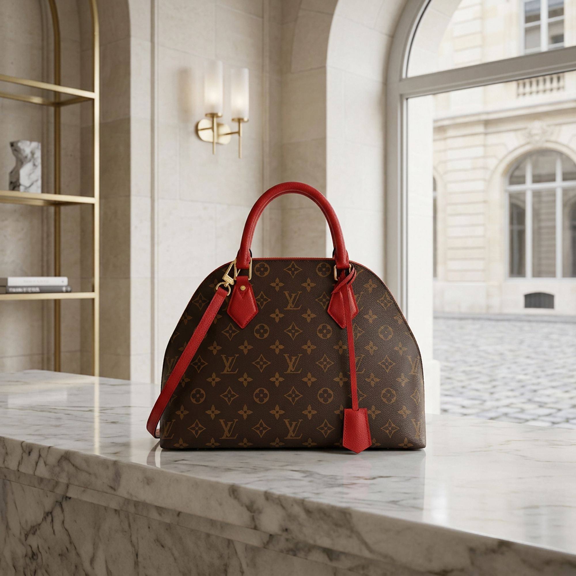 Louis Vuitton Monogram Alma Bag Into Bag
