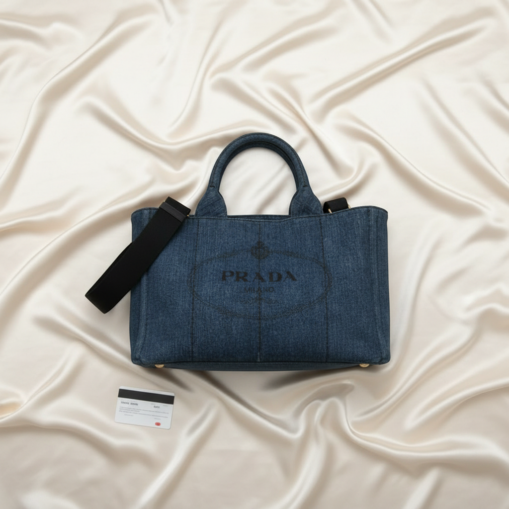 Prada Canapa · Denim Tote