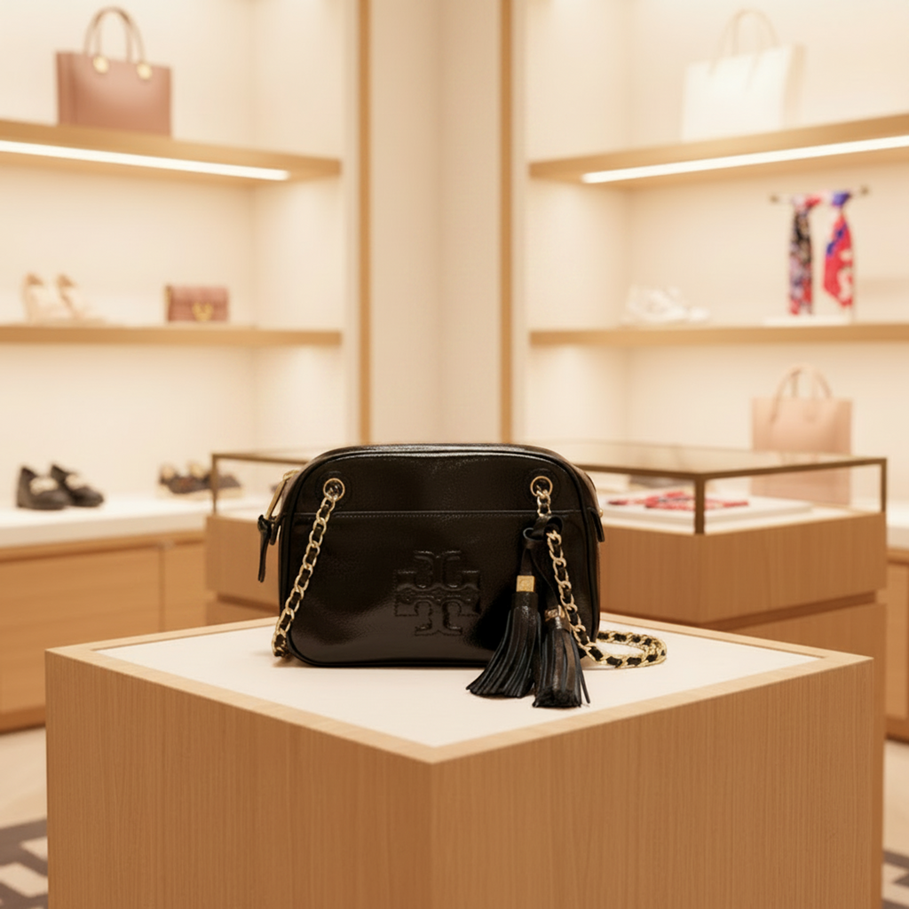 Tory Burch · Chain Shoulder · Enamel Leather
