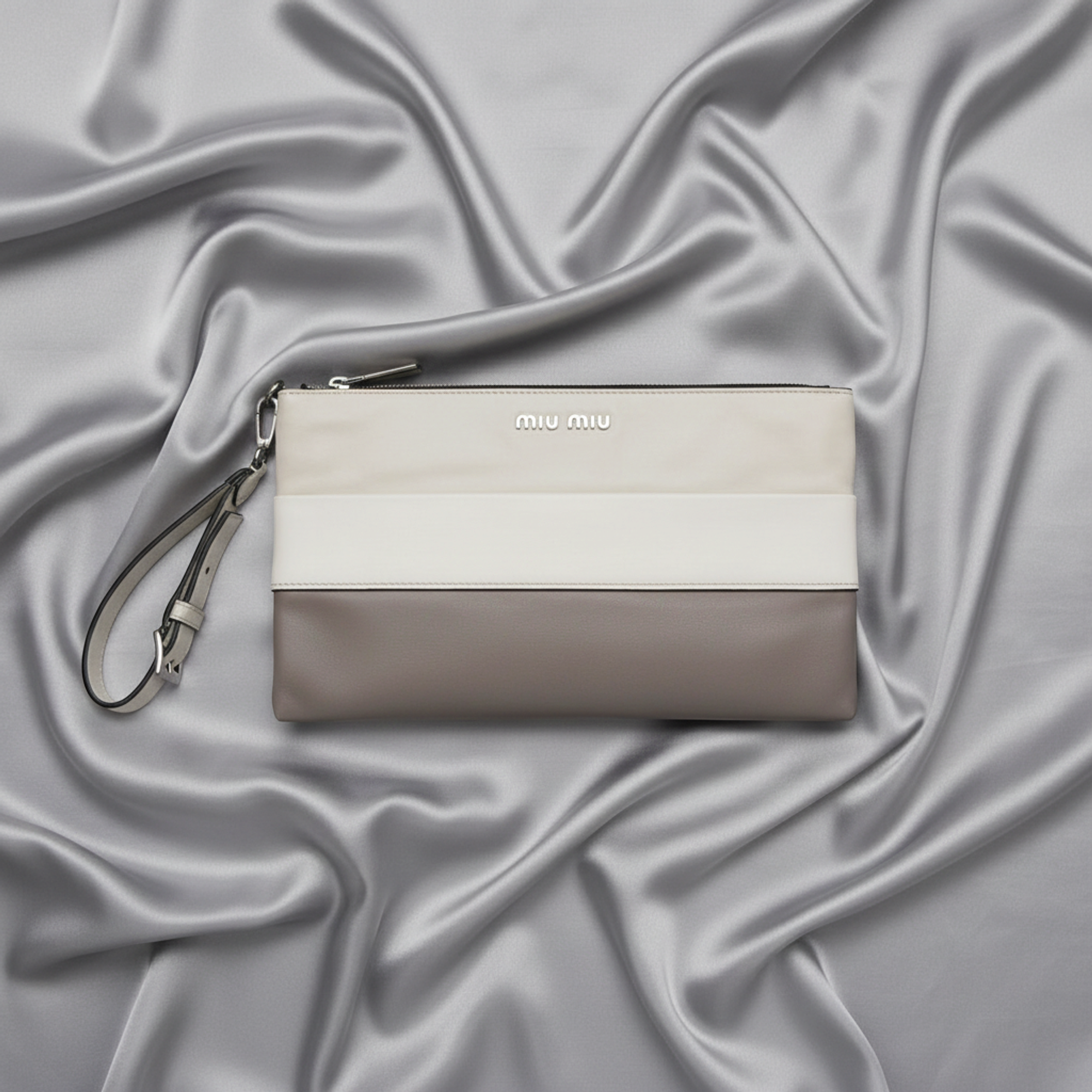 Miu Miu · Leather Clutch · Two-Tone