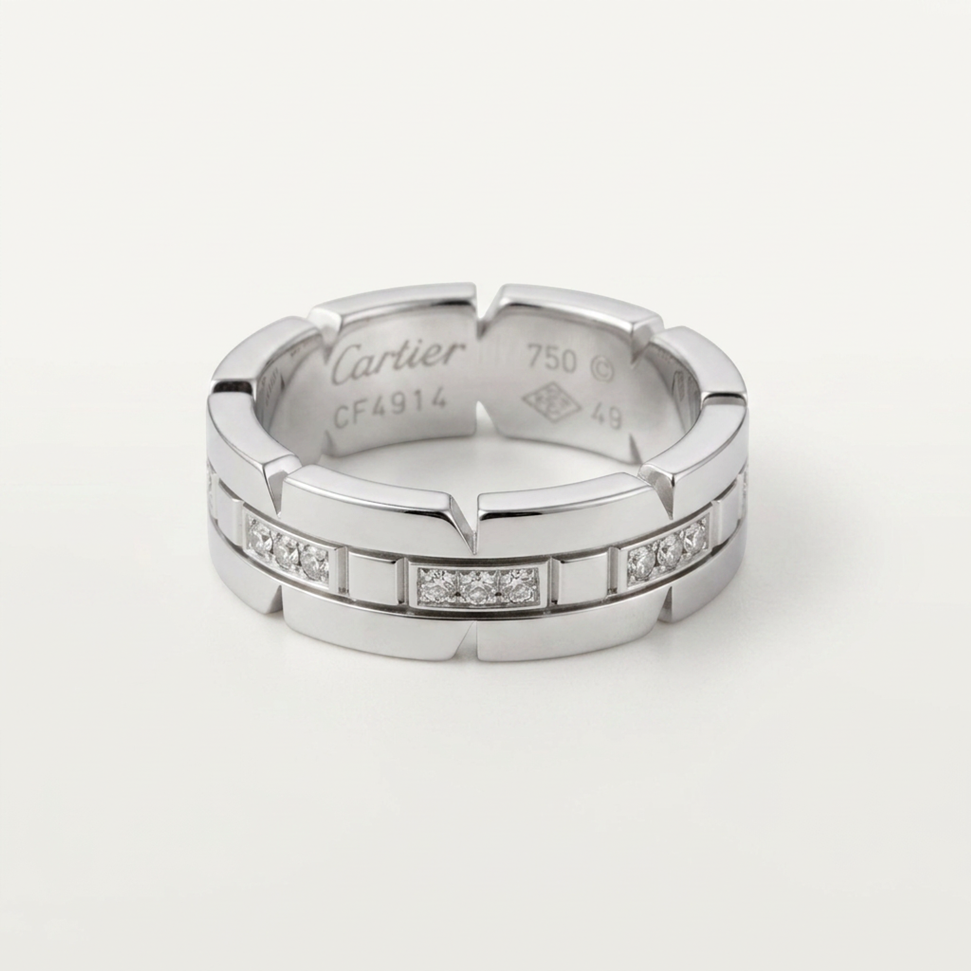 Cartier Tank Française · 18K White Gold · Diamond