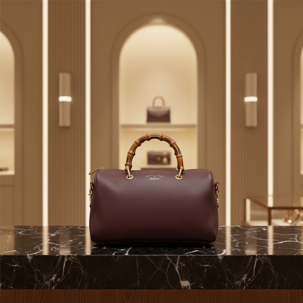 Gucci Bamboo · Leather Handbag