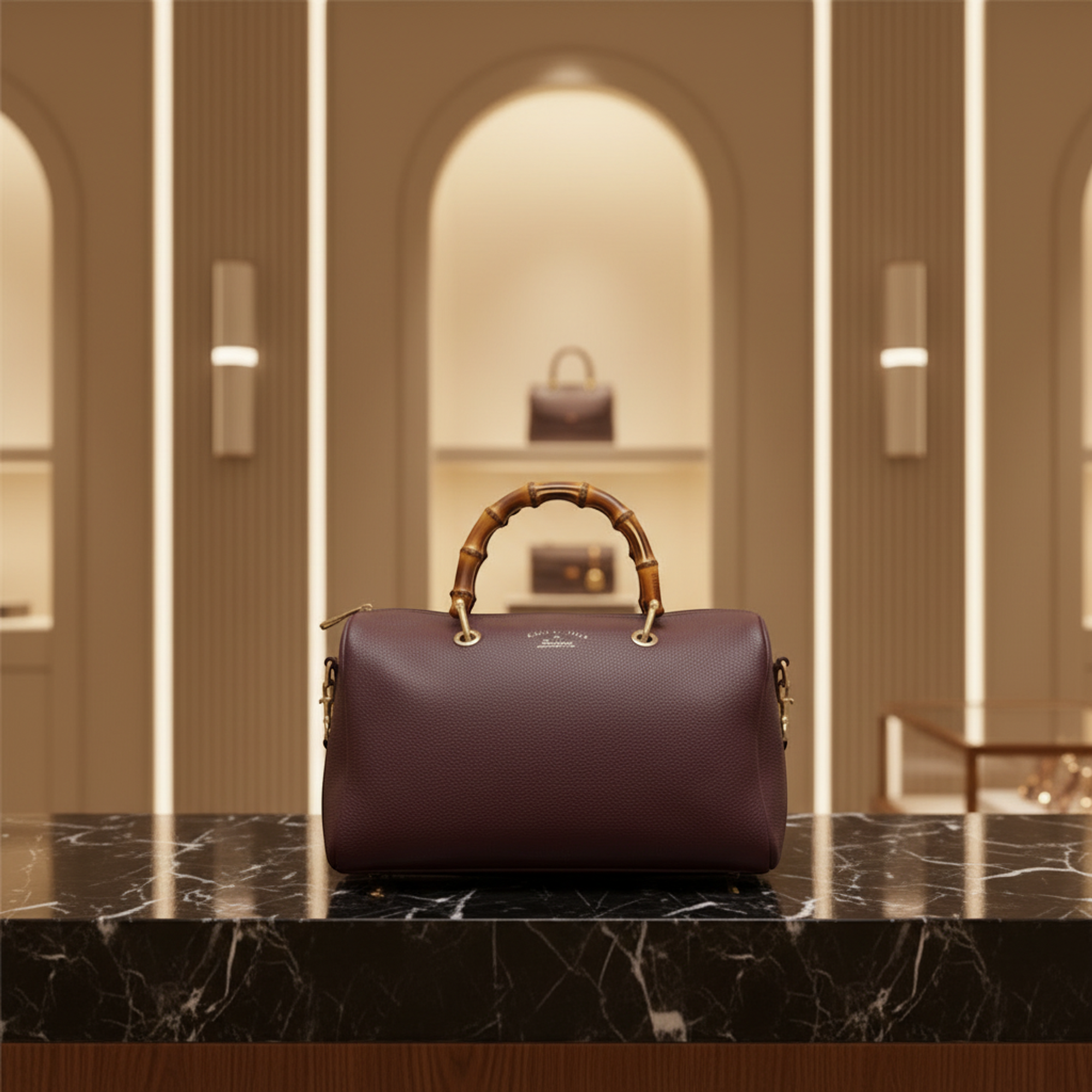 Gucci Bamboo · Leather Handbag