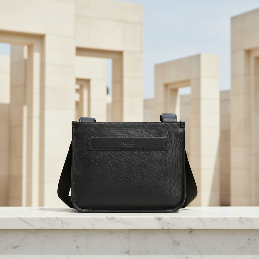 Prada Leather Messenger · Dual Tone