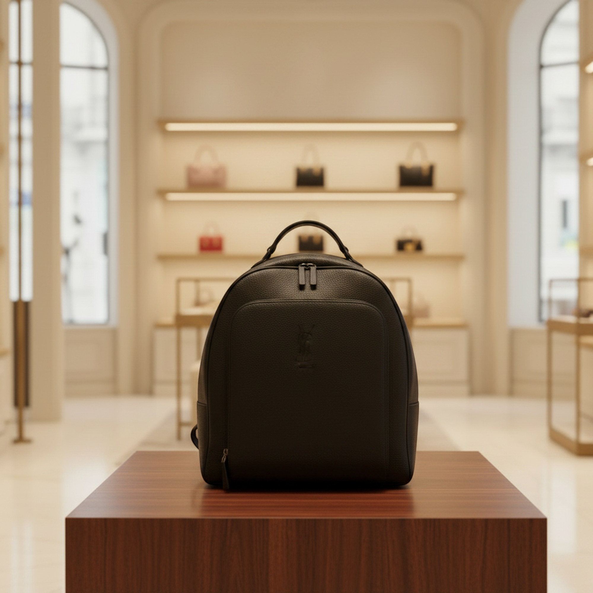 Prada Toro · Leather Backpack