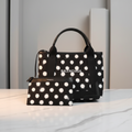 Balenciaga Navy Cabas S · Dot Print