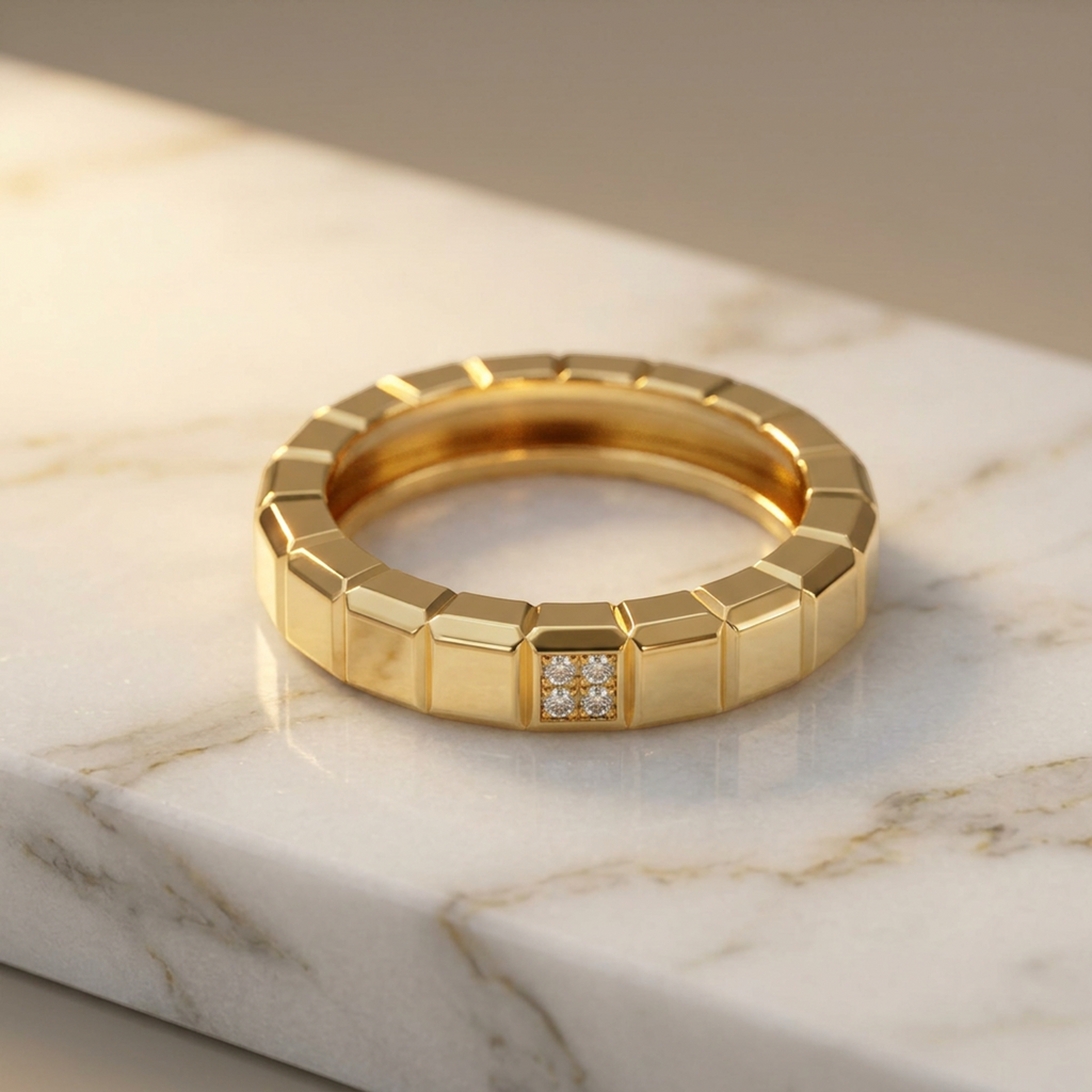 Chopard Ice Cube · 18K Yellow Gold · Diamond